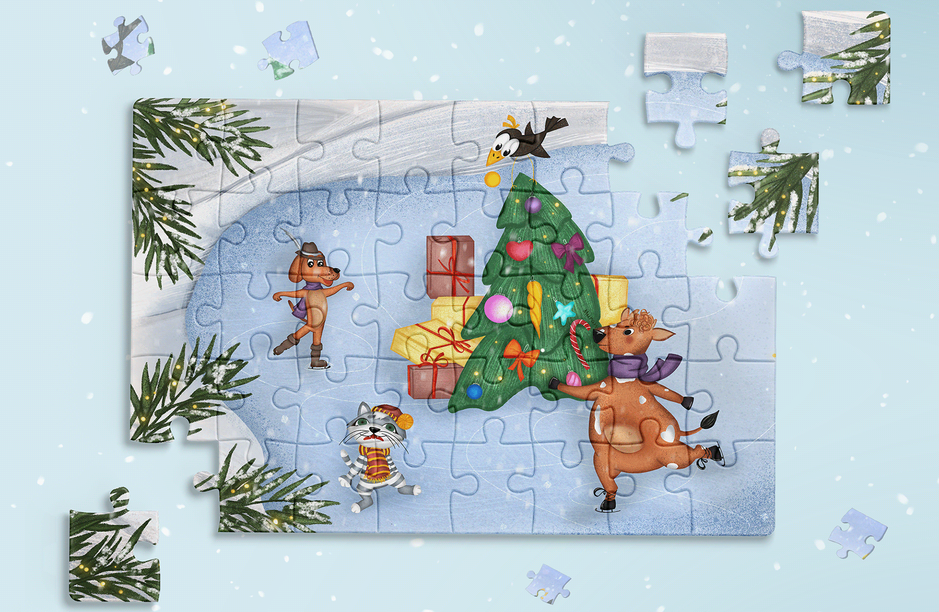 Пазлы "Простоквашино" — Изображение №5 — Иллюстрация на Dprofile