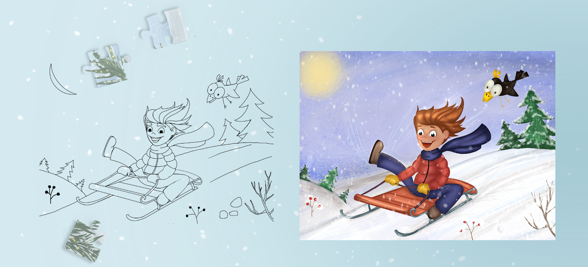 Пазлы "Простоквашино" — Изображение №2 — Иллюстрация на Dprofile