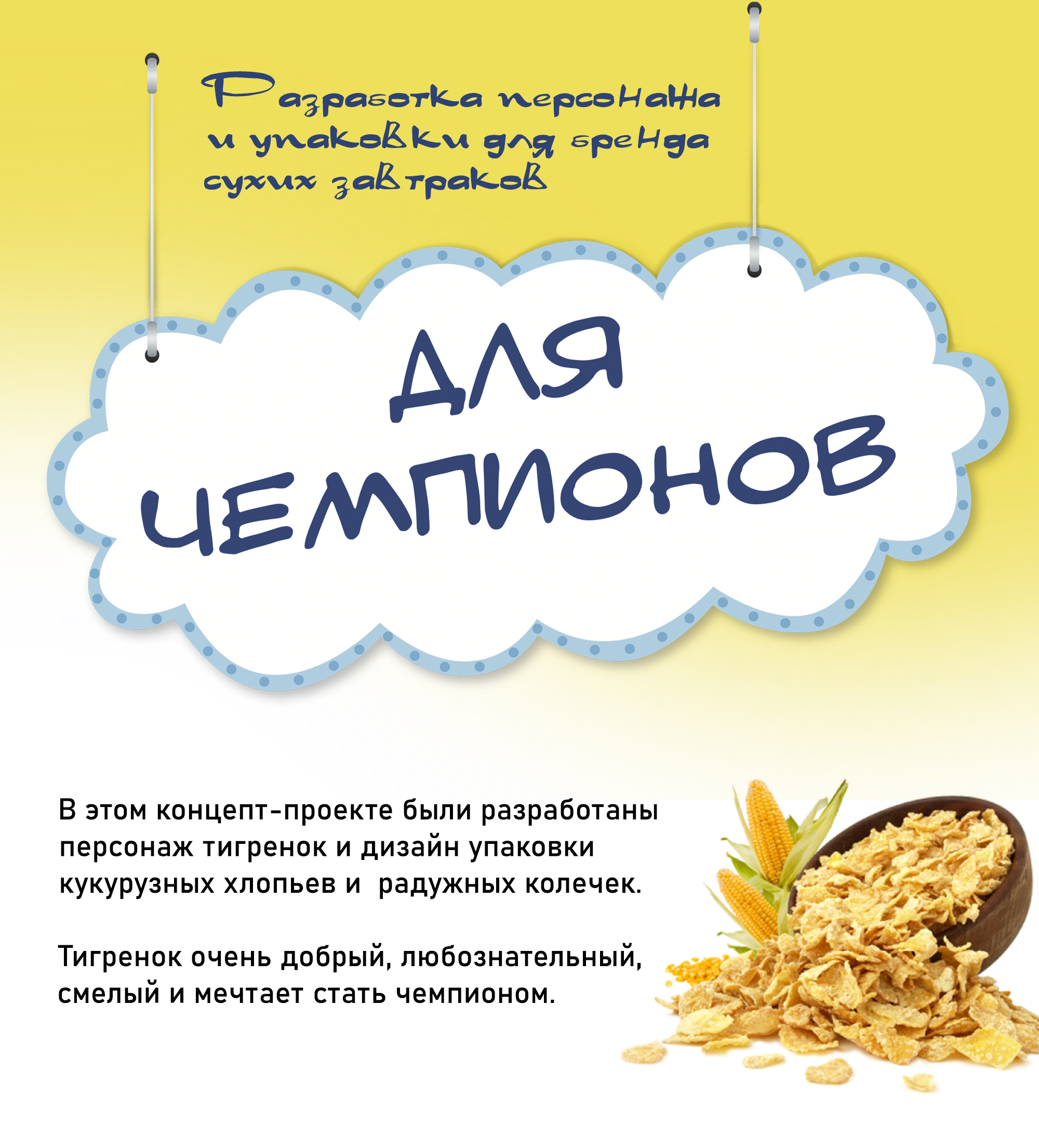 Концепт-проект дизайна упаковки быстрого завтрака для детей — Изображение №1 — Брендинг, Иллюстрация на Dprofile