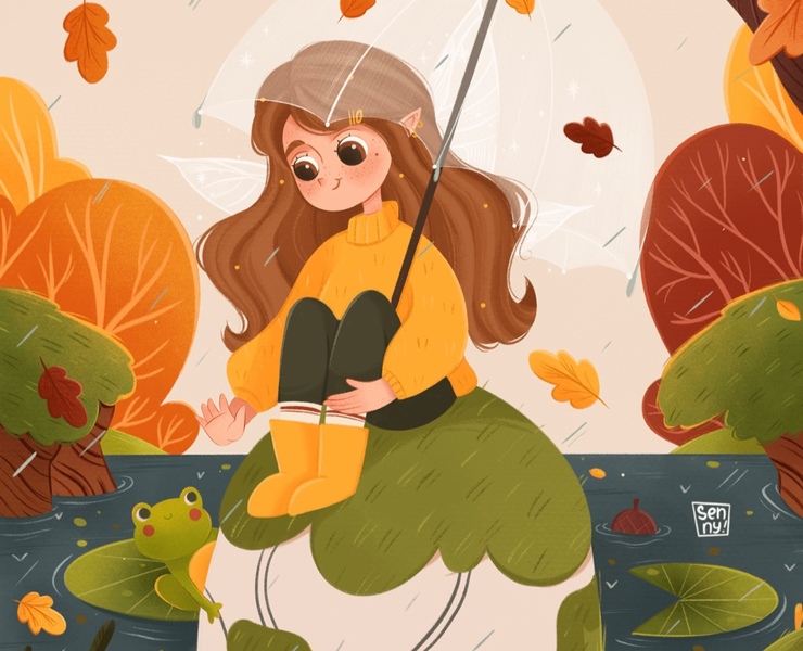 CHILDREN'S BOOK ILLUSTRATION | MAGIC FOREST — Иллюстрация на Dprofile