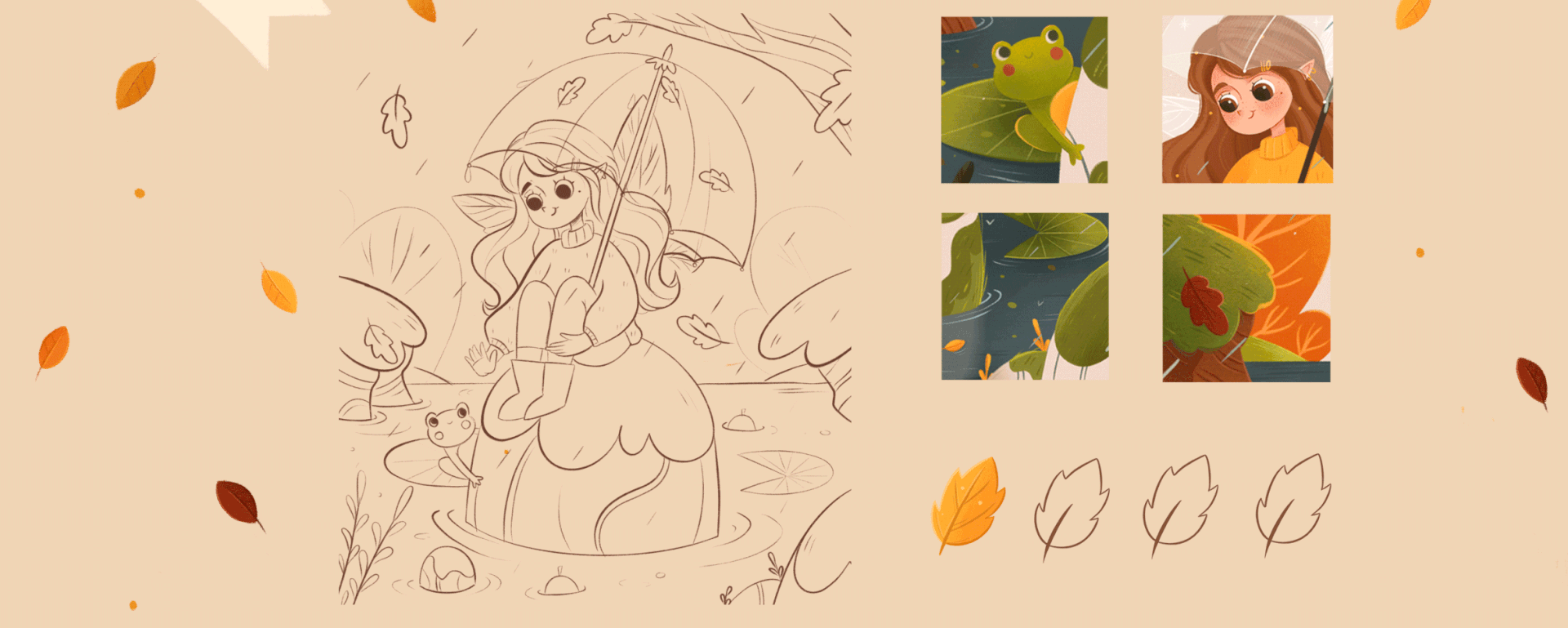 CHILDREN'S BOOK ILLUSTRATION | MAGIC FOREST — Изображение №2 — Иллюстрация на Dprofile