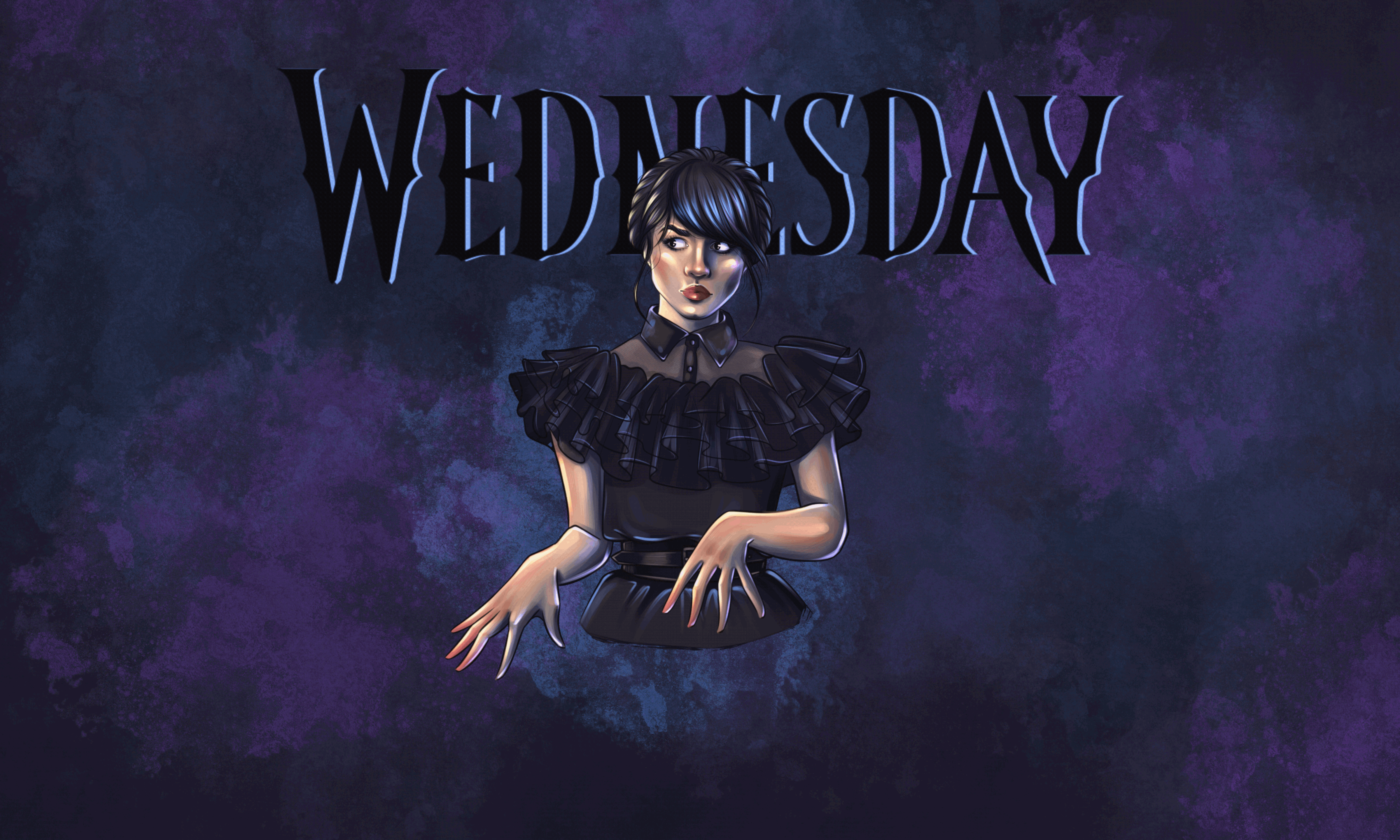 WEDNESDAY ADDAMS fanart — Изображение №11 — Иллюстрация на Dprofile