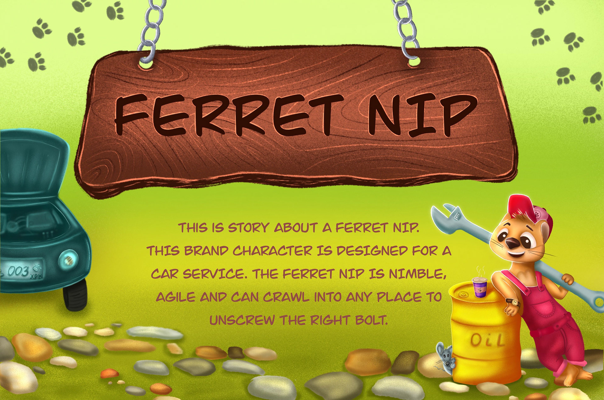FERRET NIP | CHARACTER — Изображение №1 — Брендинг, Иллюстрация на Dprofile