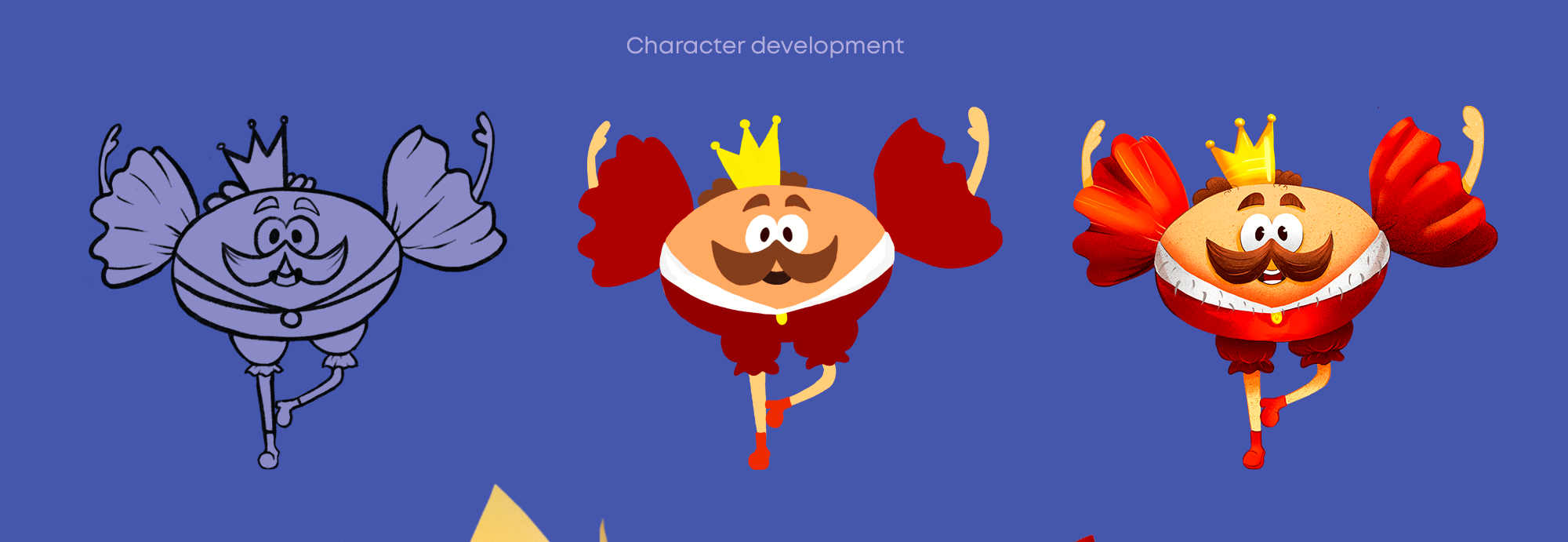 Candy King - Бренд-персонаж для кондитерской фабрики — Изображение №2 — Брендинг, Иллюстрация на Dprofile
