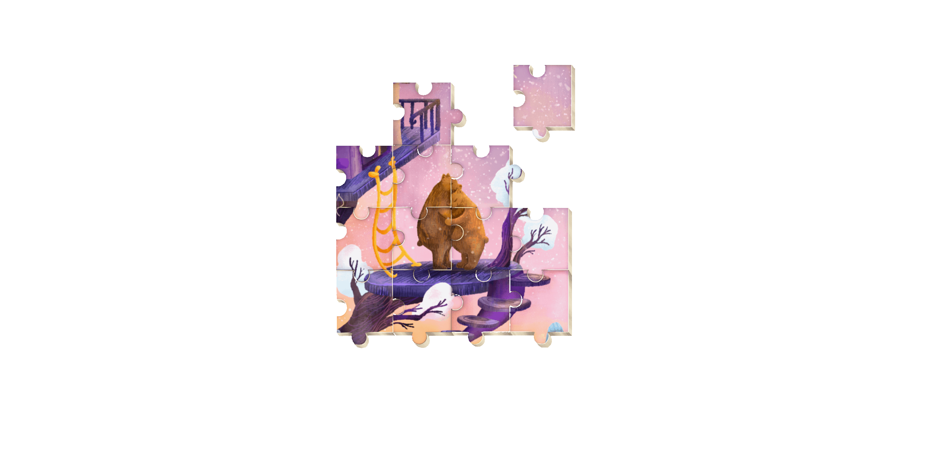 Fairytale Puzzles for children — Изображение №18 — Иллюстрация на Dprofile