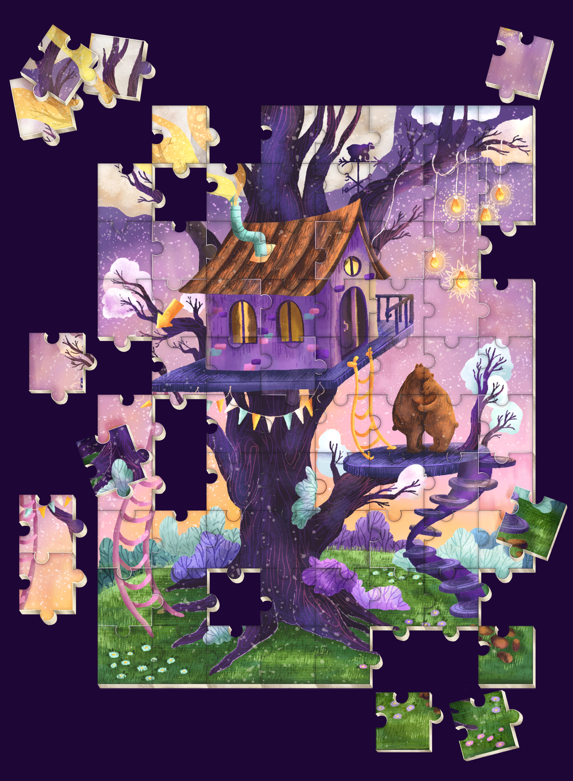 Fairytale Puzzles for children — Изображение №6 — Иллюстрация на Dprofile