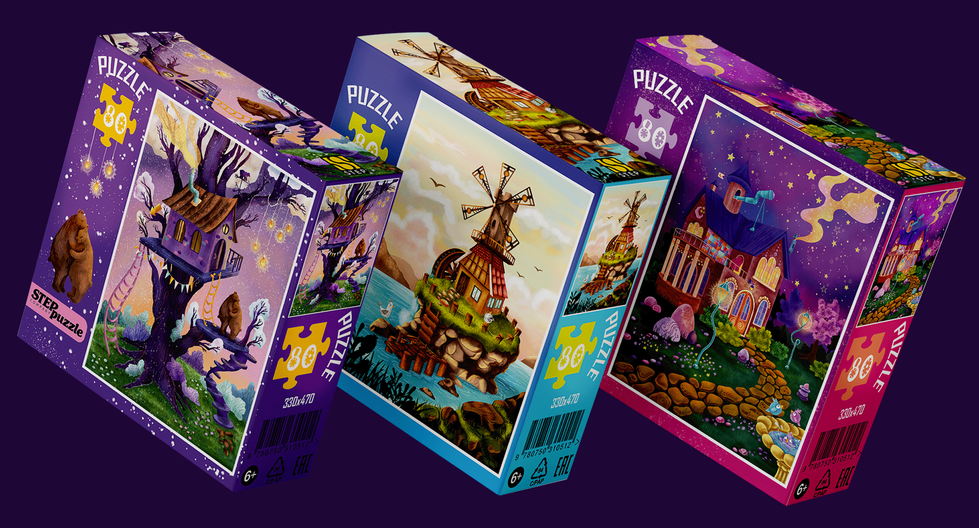 Fairytale Puzzles for children — Изображение №4 — Иллюстрация на Dprofile
