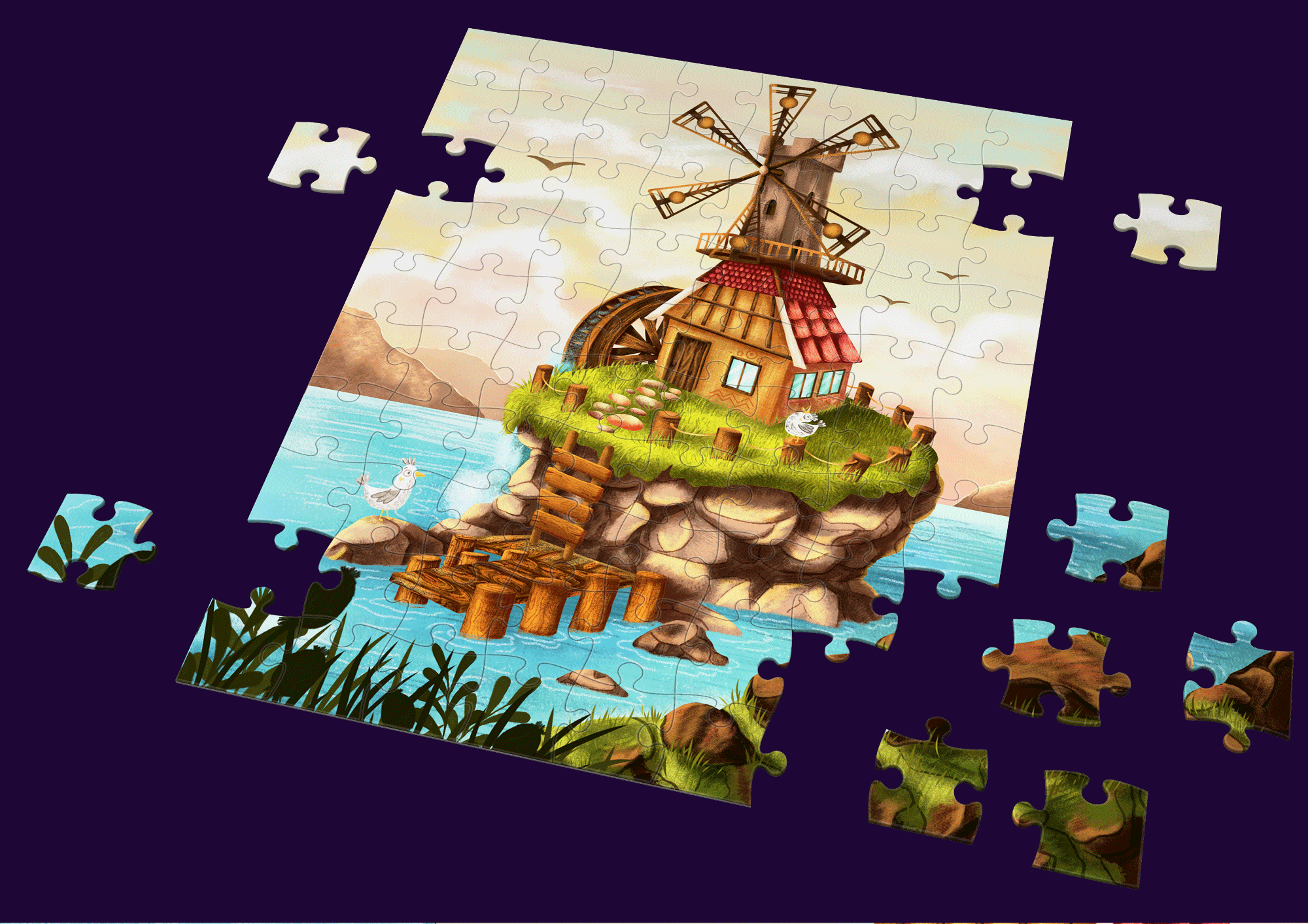 Fairytale Puzzles for children — Изображение №10 — Иллюстрация на Dprofile