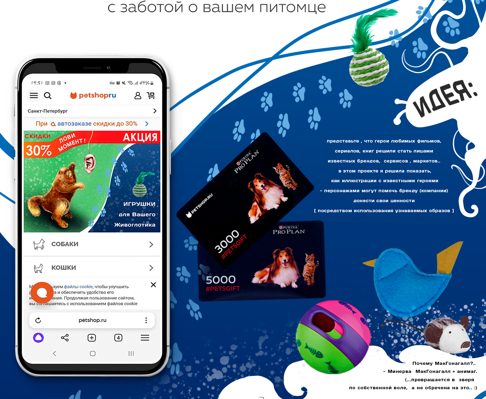Рекламные  иллюстрации для  'бренда' PETSHOPru — Изображение №2 — Иллюстрация, Маркетинг на Dprofile