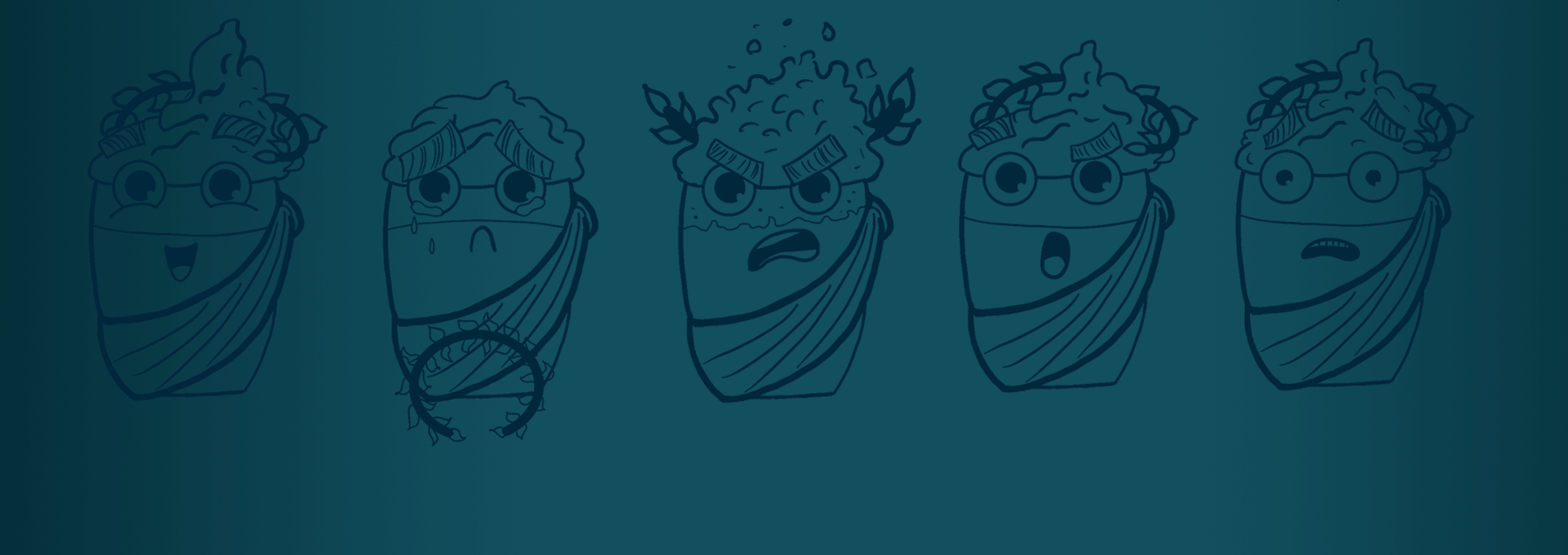 Brand character for the greek cafe. Frapikos — Изображение №4 — Иллюстрация на Dprofile