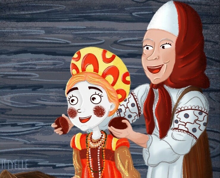 Fairy-tale "Morozko" 1964 USSR — Иллюстрация на Dprofile