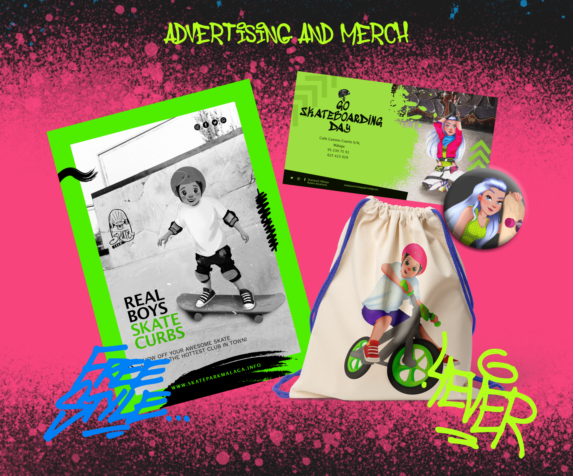 Skatepark mascot — Изображение №8 — Иллюстрация, Анимация на Dprofile