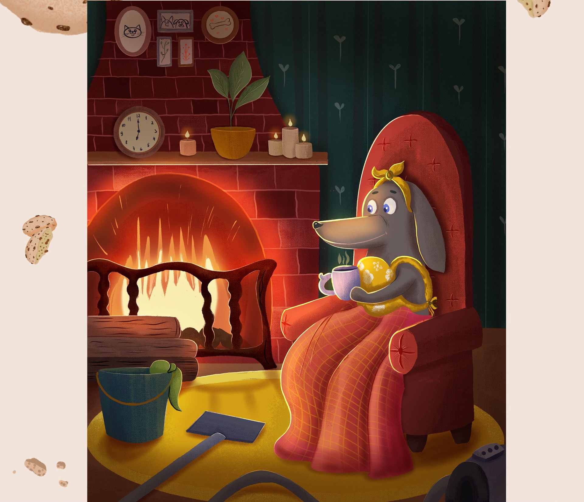 Dachshund housewife — Изображение №2 — Брендинг, Иллюстрация на Dprofile