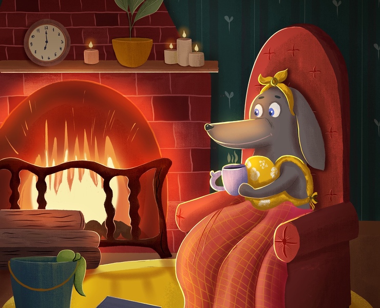 Dachshund housewife — Брендинг, Иллюстрация на Dprofile