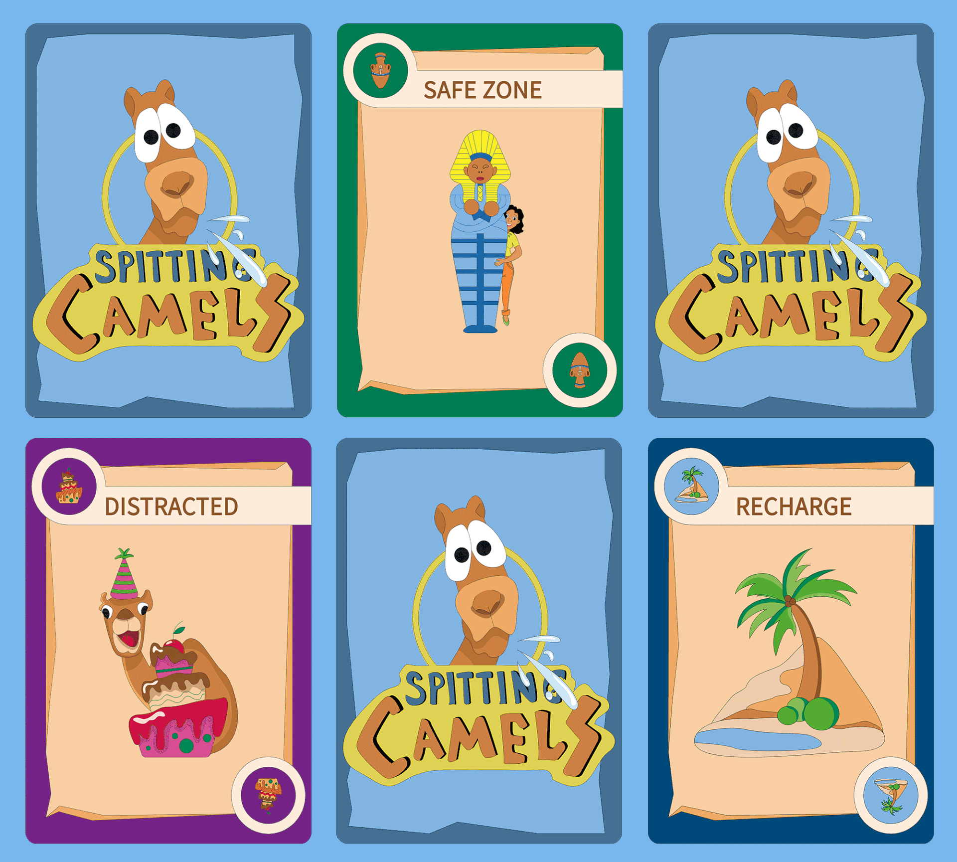 Children Card Game "Spitting Camels" — Изображение №9 — Иллюстрация, Графика на Dprofile