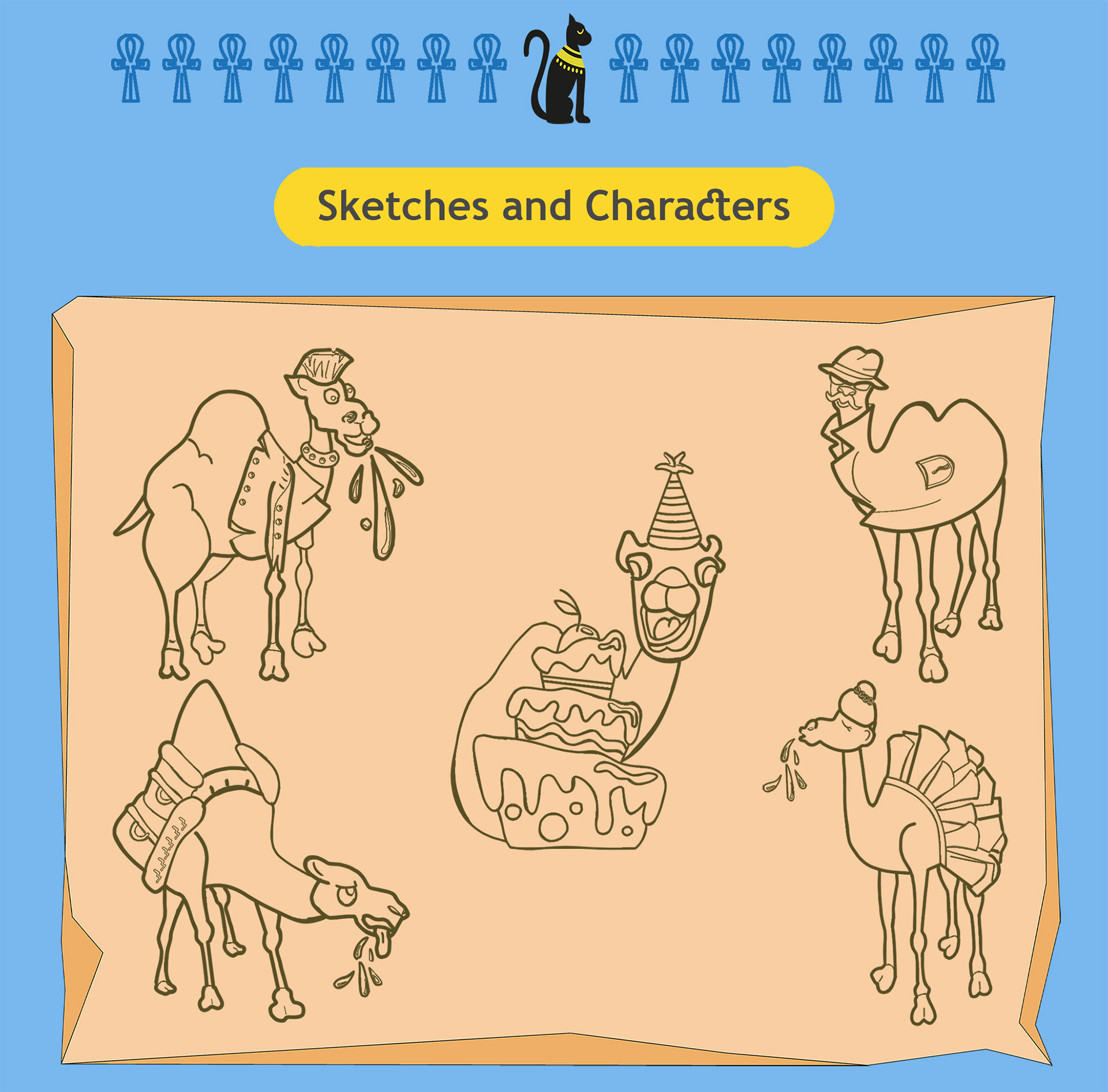 Children Card Game "Spitting Camels" — Изображение №5 — Иллюстрация, Графика на Dprofile