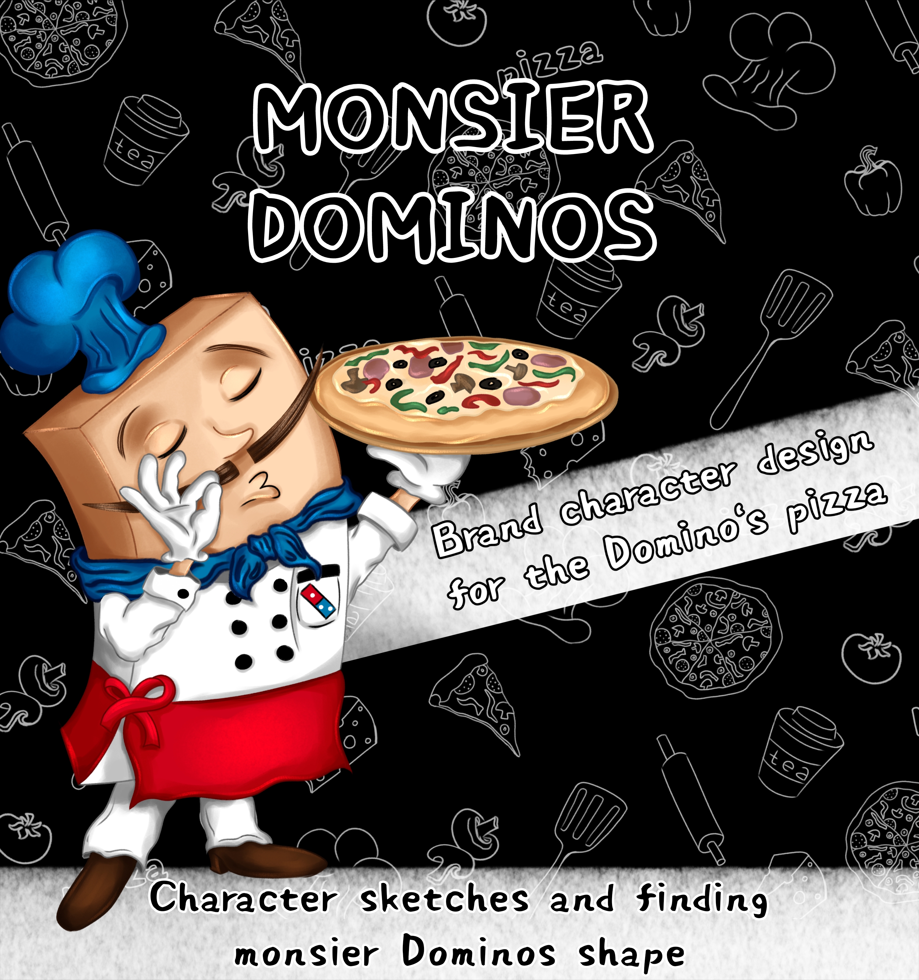 Дизайн персонажа для Domino's Pizza — Изображение №1 — Брендинг, Иллюстрация на Dprofile