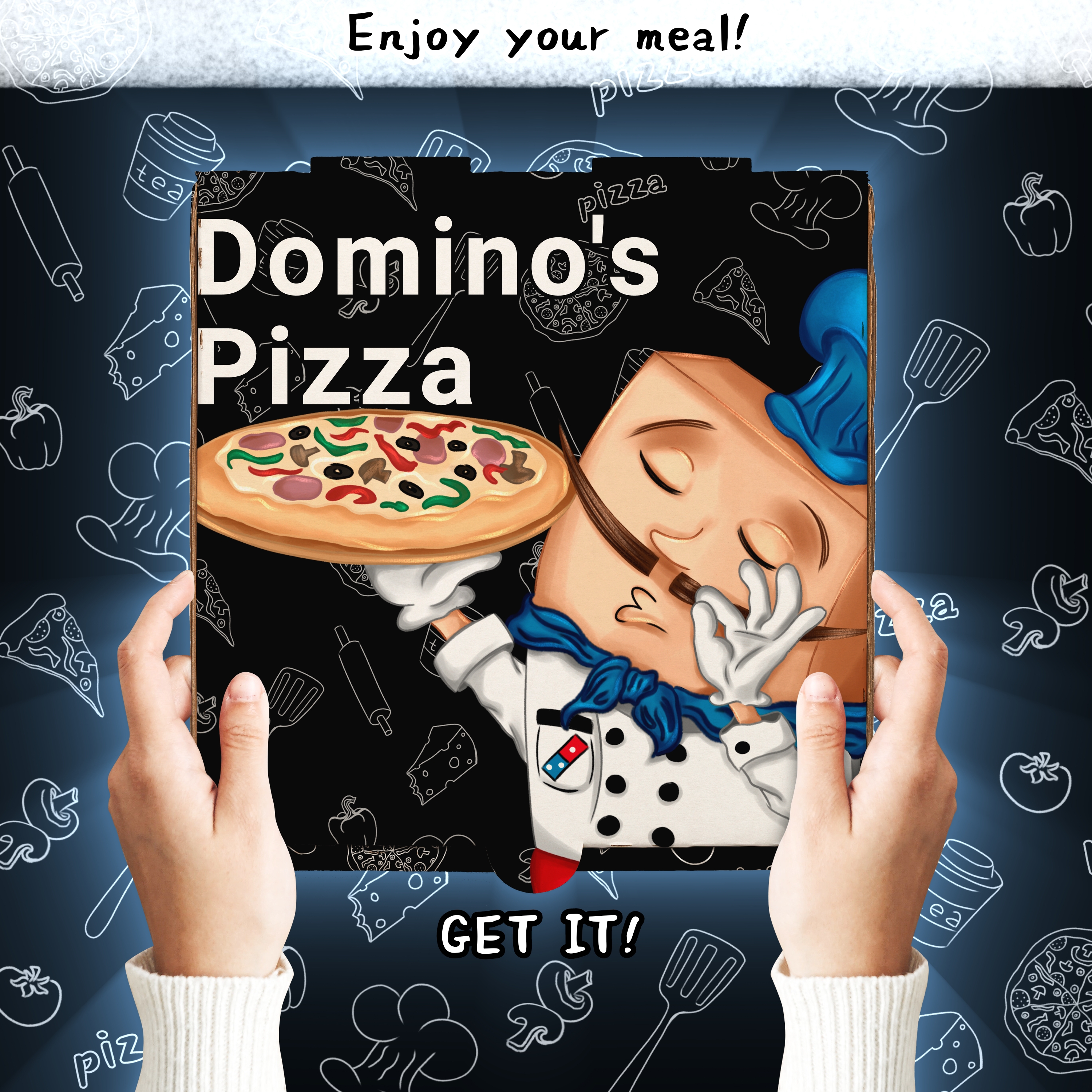 Дизайн персонажа для Domino's Pizza — Изображение №10 — Брендинг, Иллюстрация на Dprofile