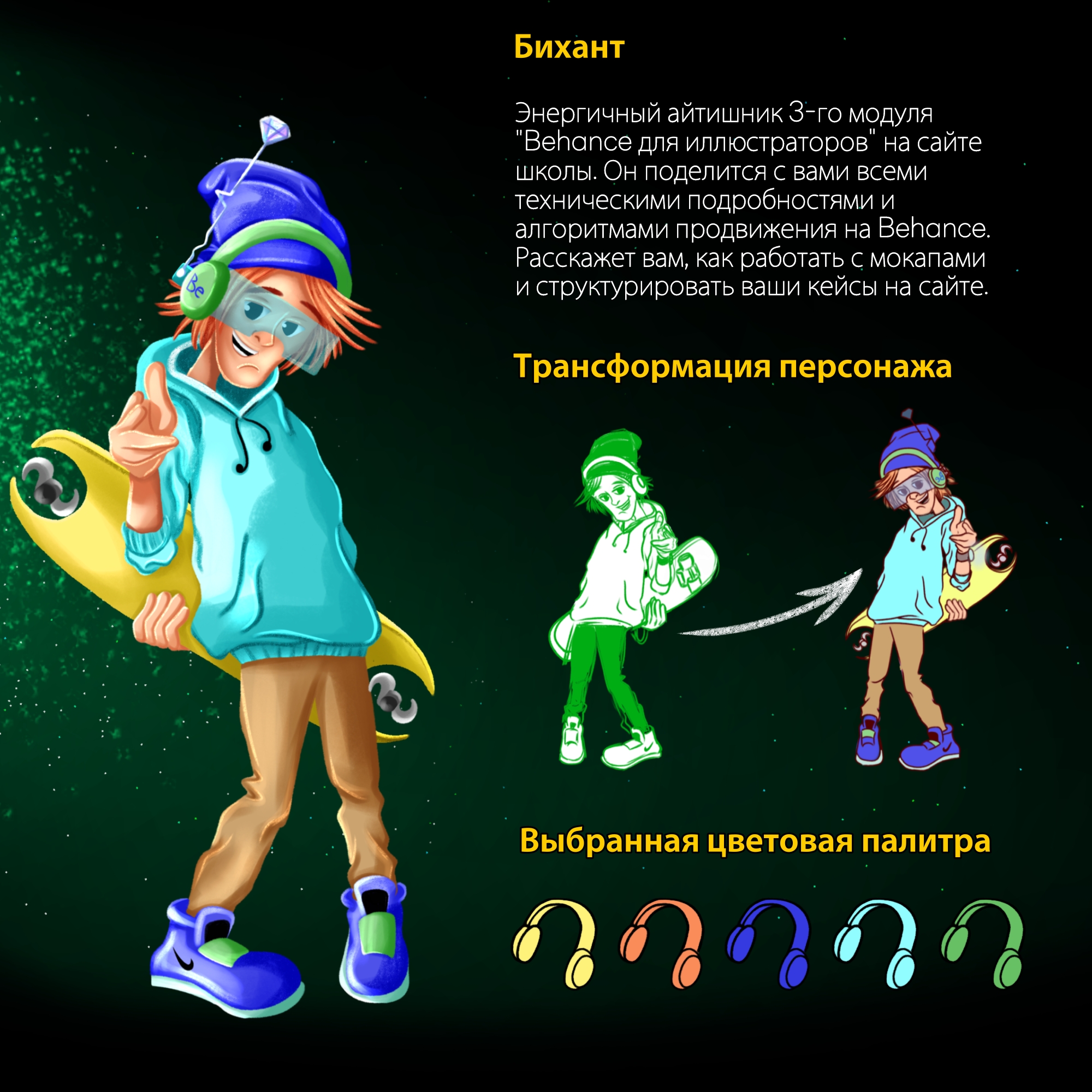 Концепт персонажей для онлайн школы иллюстраторов — Изображение №8 — Иллюстрация на Dprofile