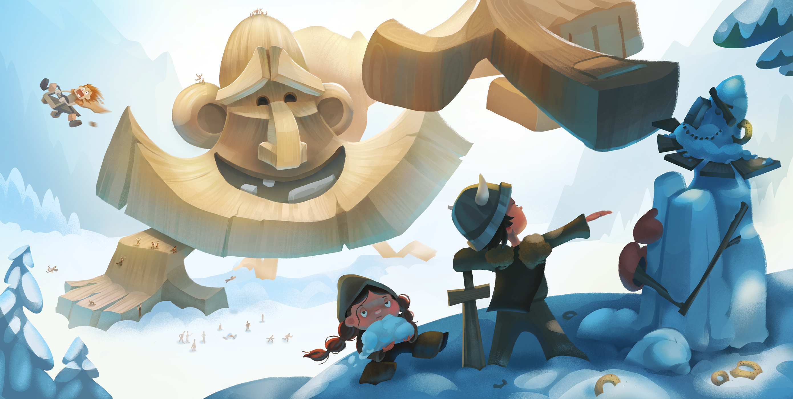 Иллюстрации  для челленджа "Викинги и гиганты" — Изображение №7 — Иллюстрация на Dprofile