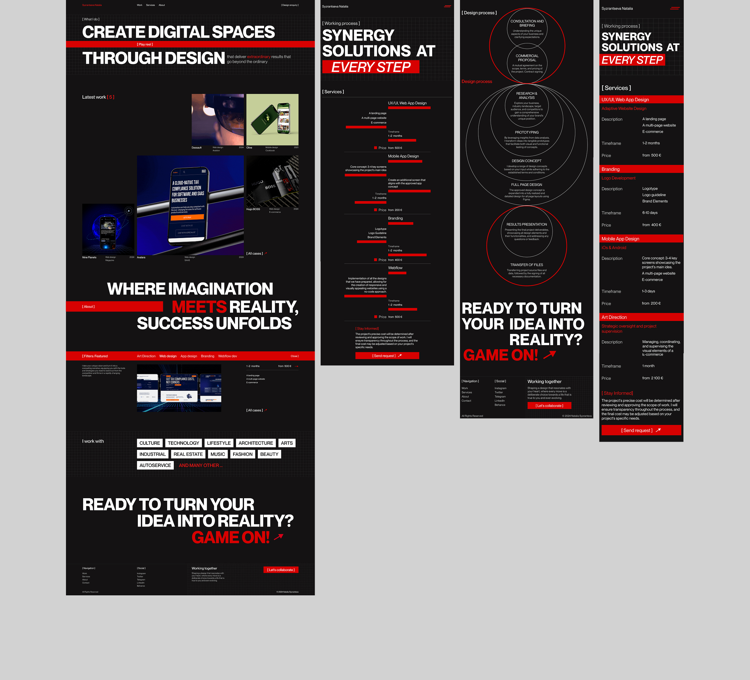 Personal porfolio — Изображение №5 — Интерфейсы, Анимация на Dprofile