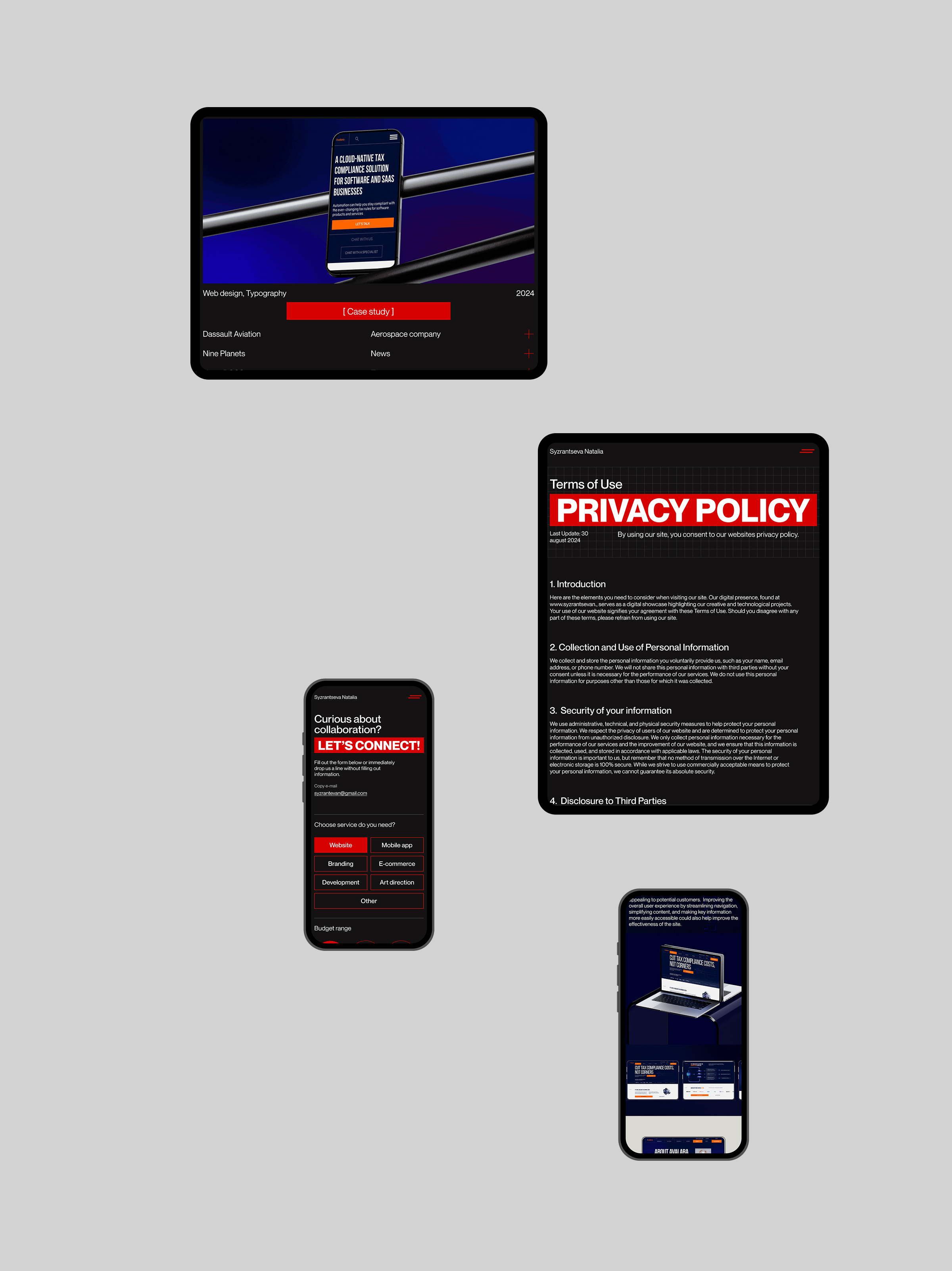 Personal porfolio — Изображение №7 — Интерфейсы, Анимация на Dprofile