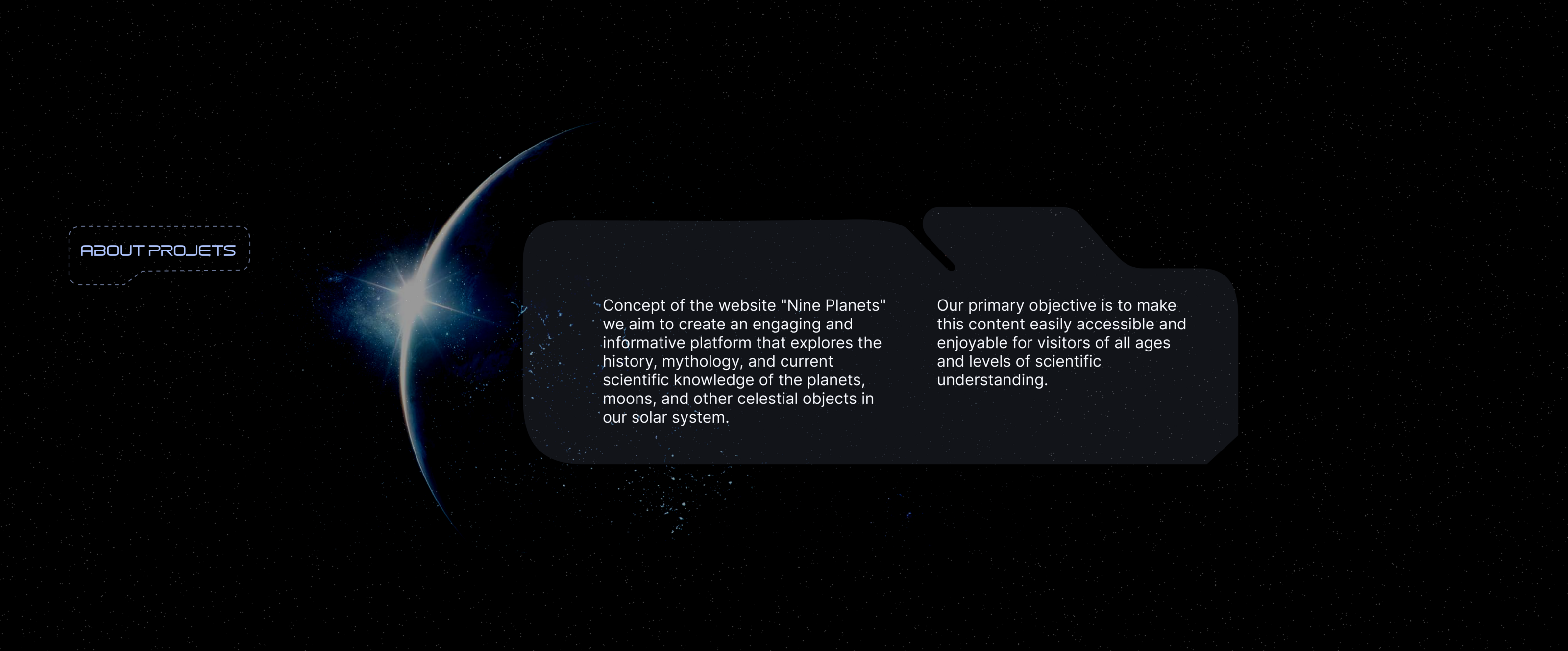 Nine Planets, Space and Astronomy Website — Изображение №2 — Интерфейсы на Dprofile