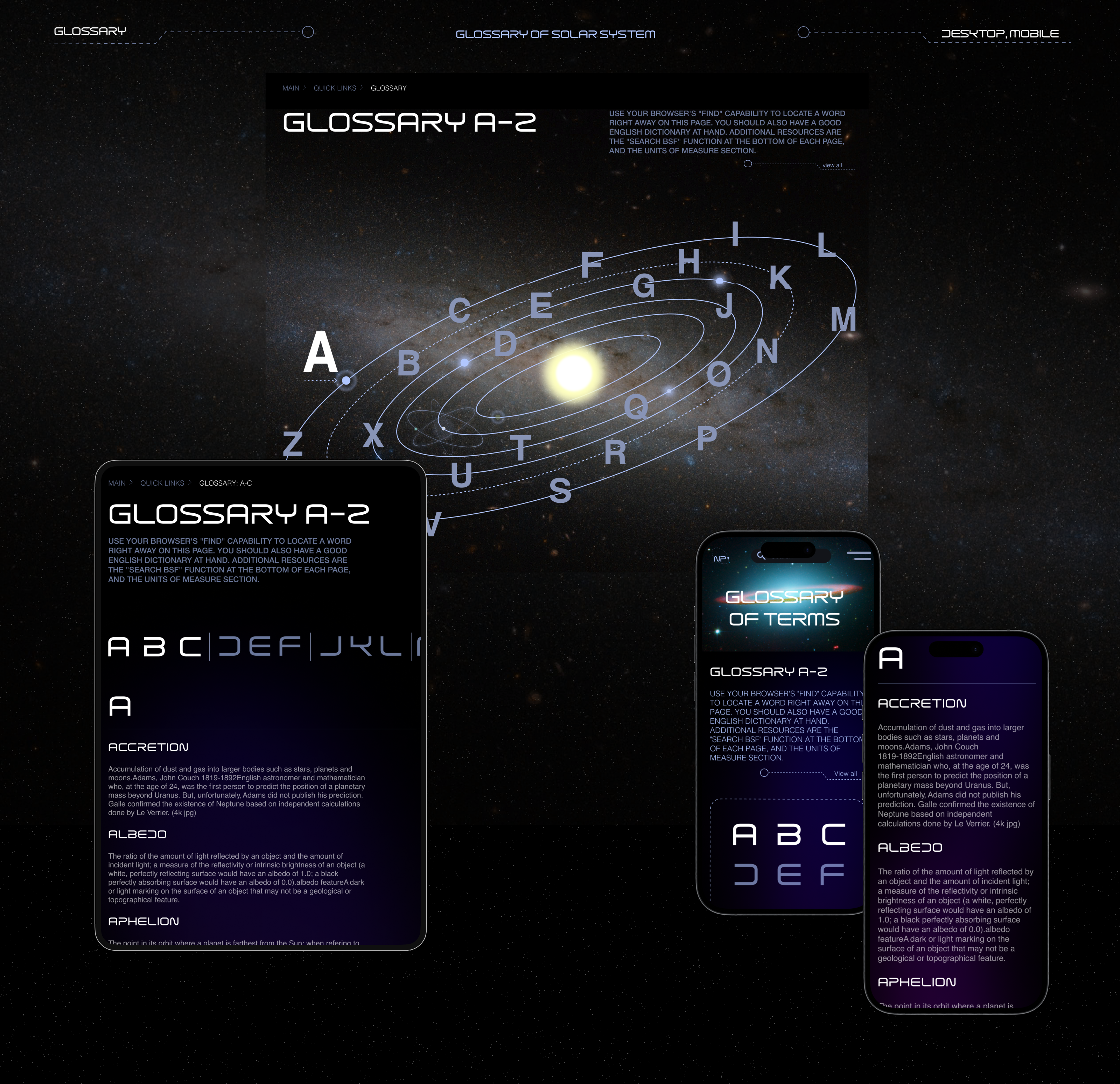 Nine Planets, Space and Astronomy Website — Изображение №11 — Интерфейсы на Dprofile
