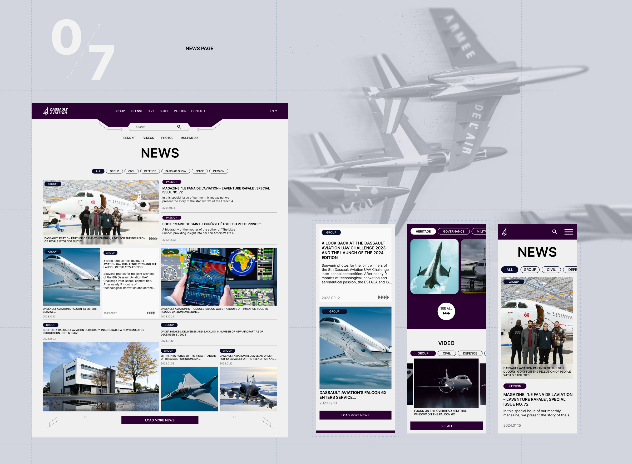 Dassault aviation redesign-concept — Изображение №13 — Интерфейсы на Dprofile