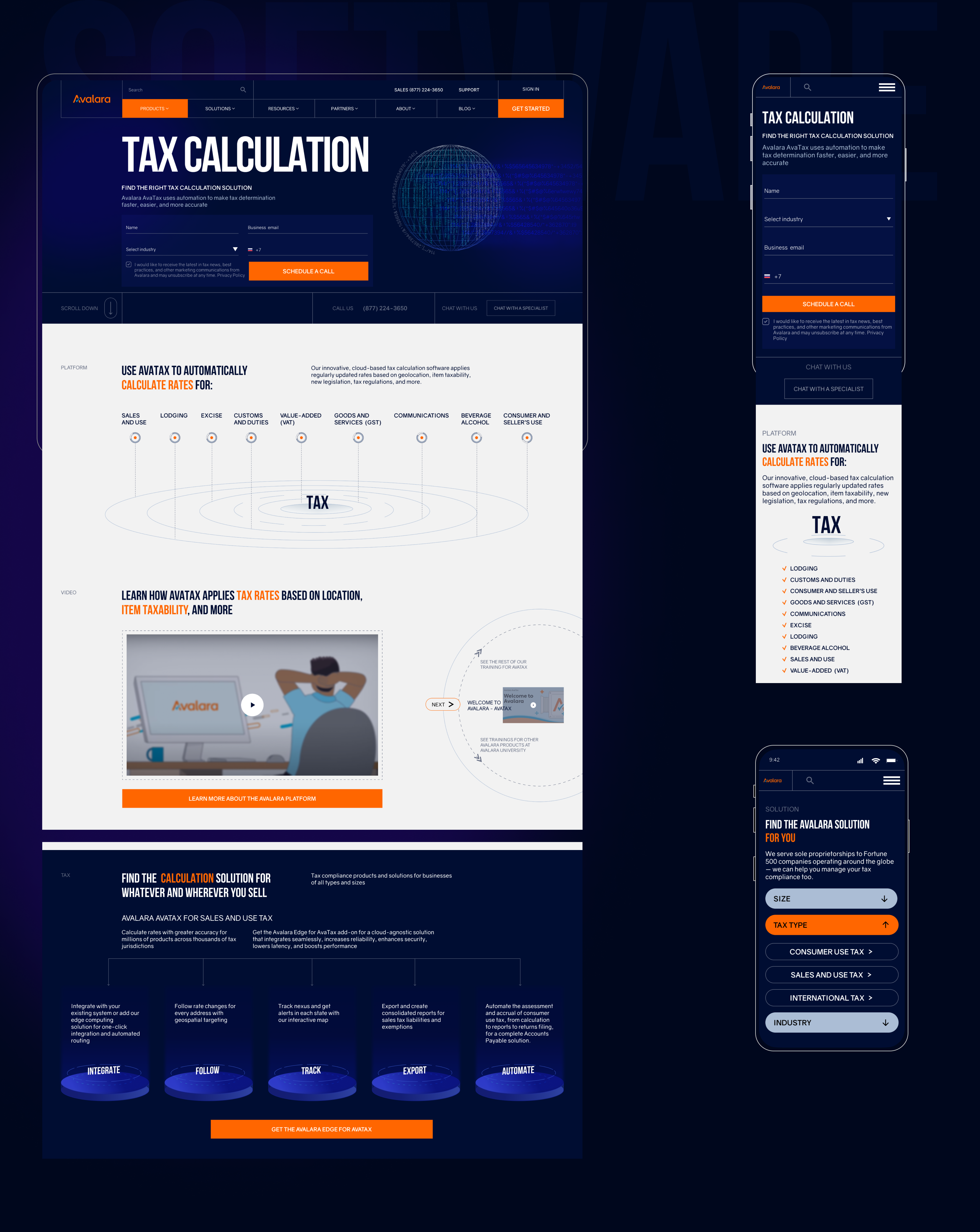 Avalara - financial software solutions (saas) — Изображение №15 — Интерфейсы на Dprofile