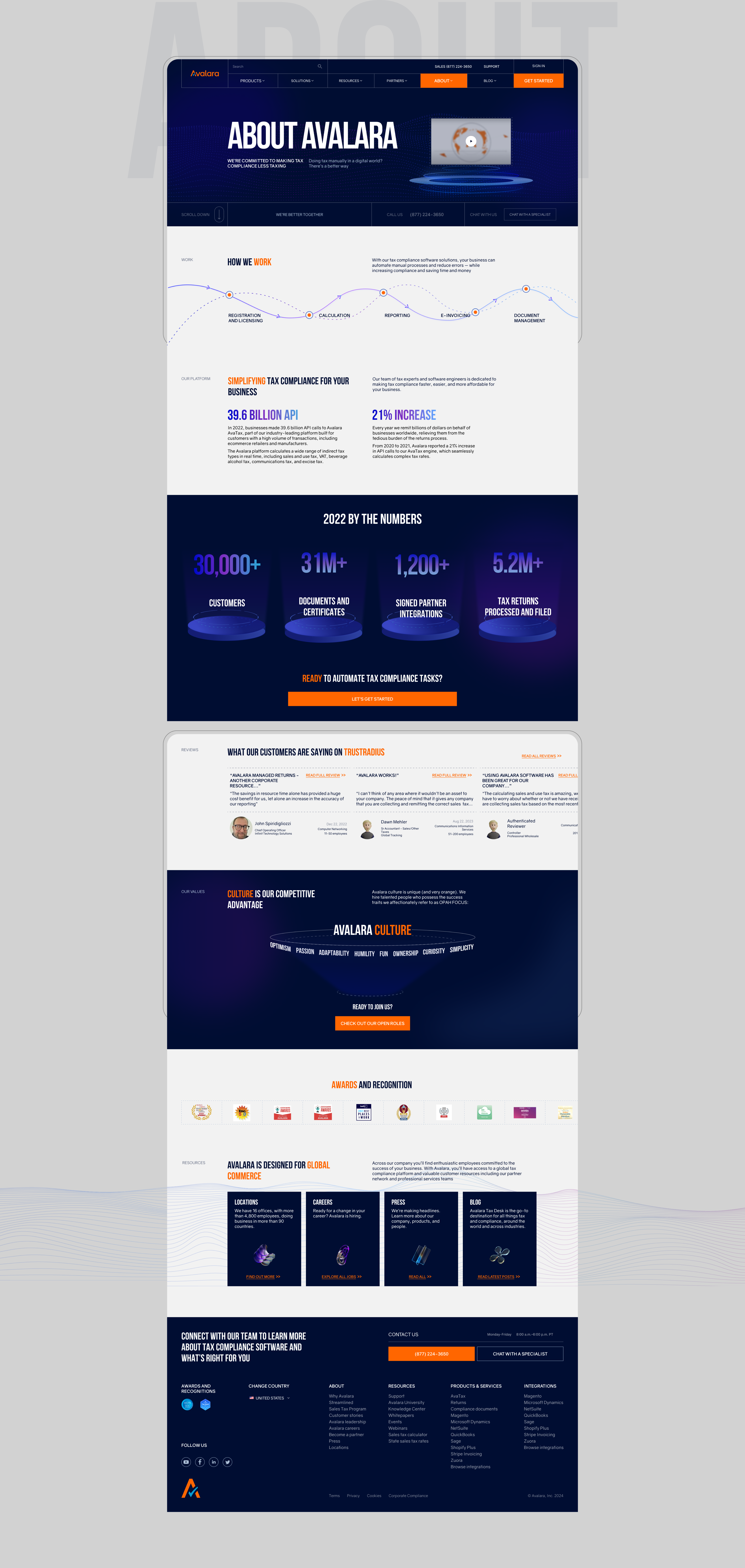 Avalara - financial software solutions (saas) — Изображение №12 — Интерфейсы на Dprofile