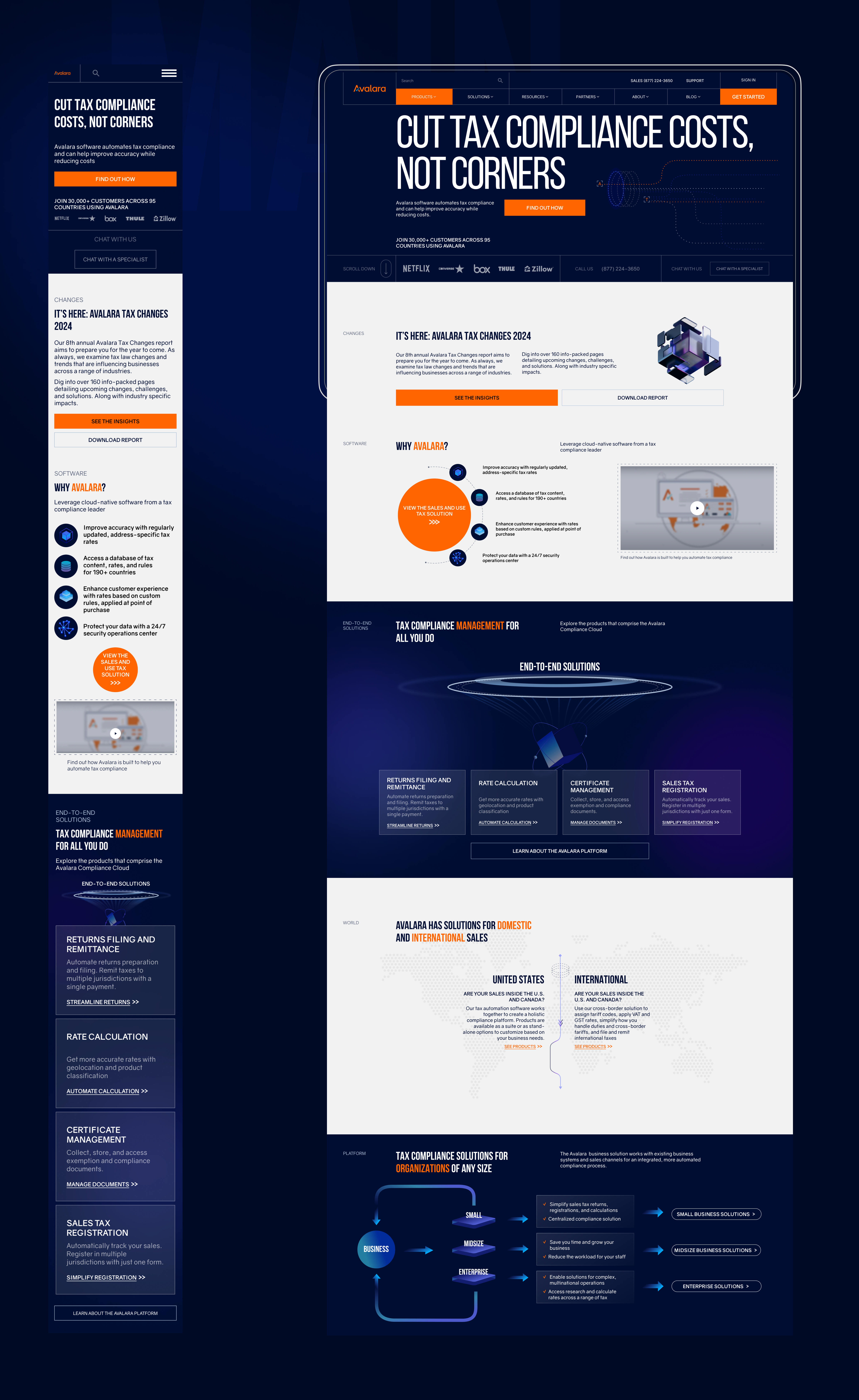 Avalara - financial software solutions (saas) — Изображение №3 — Интерфейсы на Dprofile