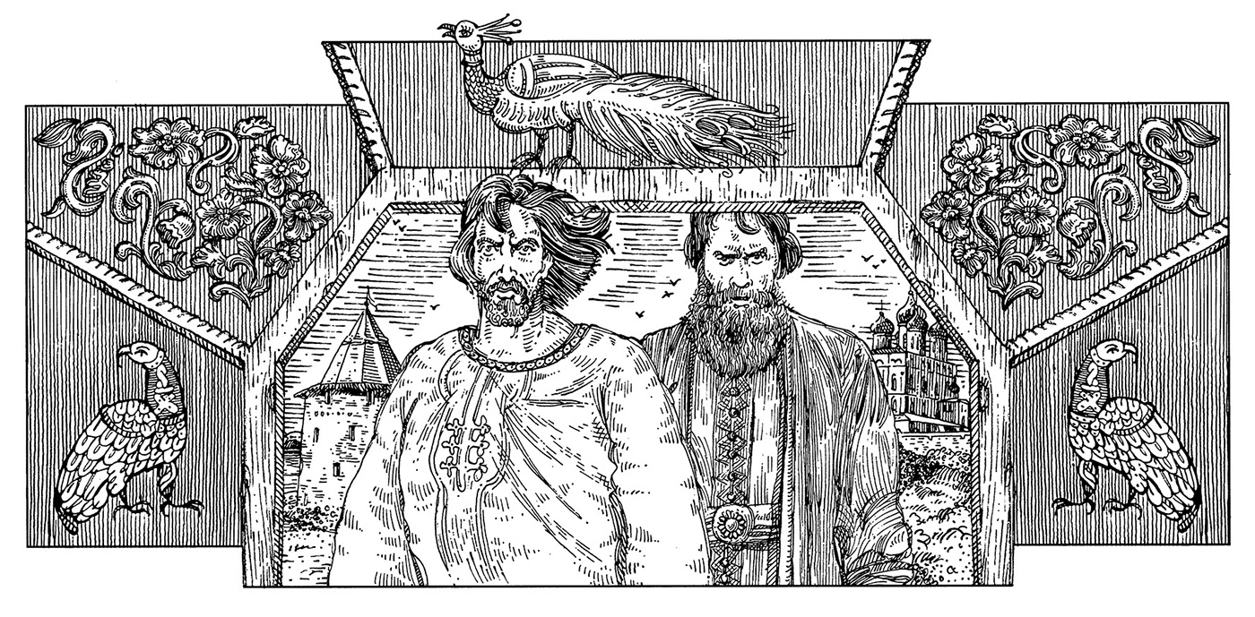 Иллюстрации для серии исторических книг. — Изображение №14 — Иллюстрация, Графика на Dprofile
