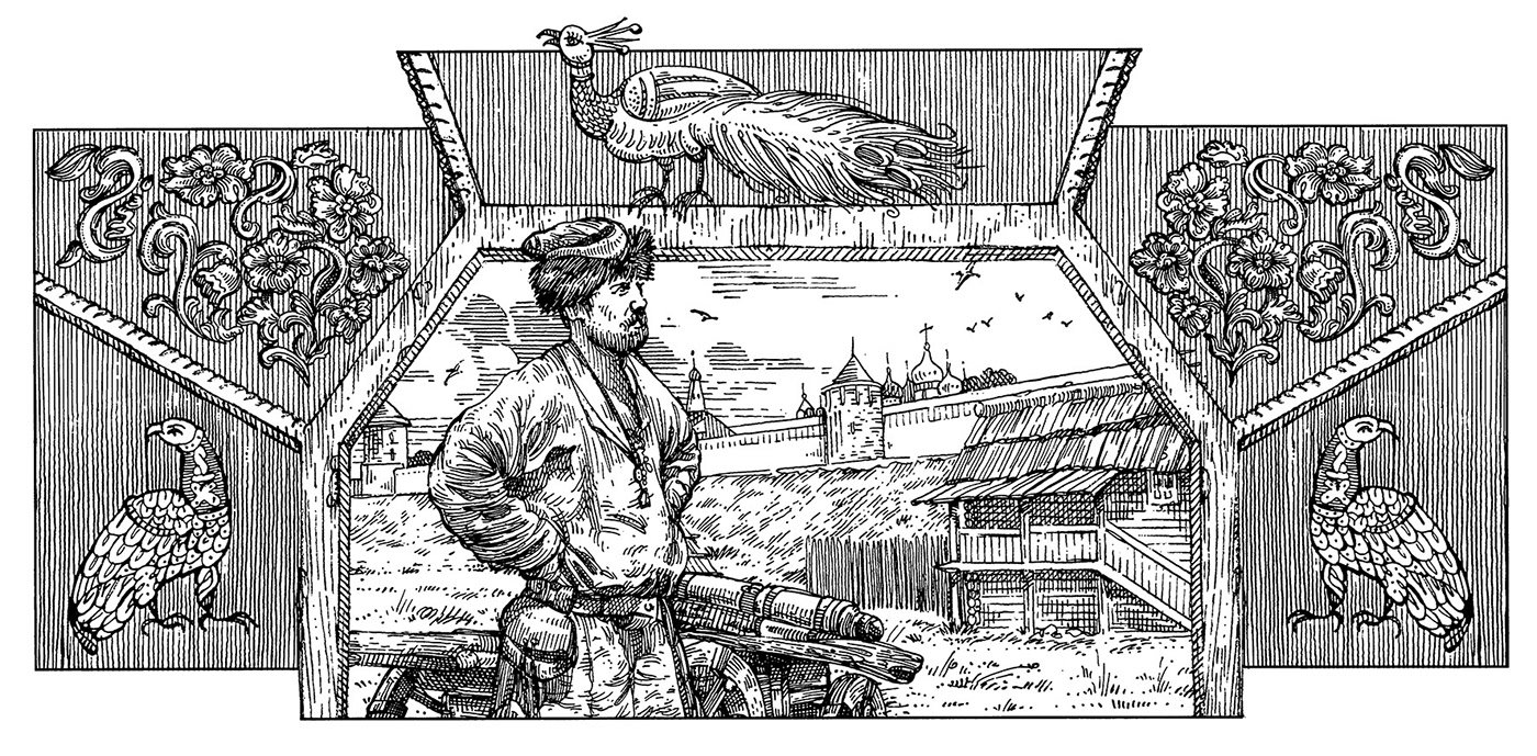 Иллюстрации для серии исторических книг. — Изображение №10 — Иллюстрация, Графика на Dprofile