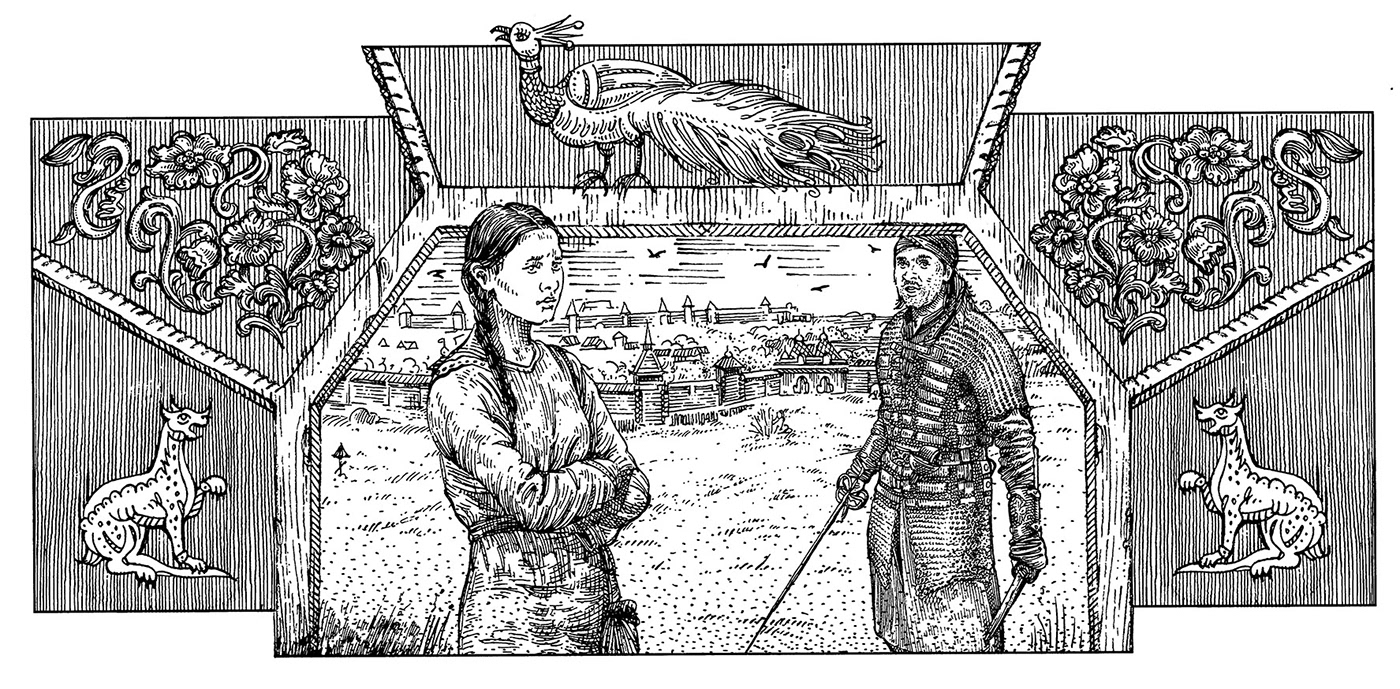 Иллюстрации для серии исторических книг. — Изображение №16 — Иллюстрация, Графика на Dprofile