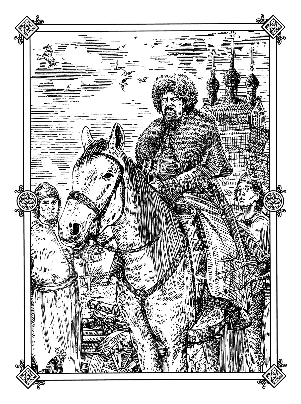 Иллюстрации для серии исторических книг. — Изображение №1 — Иллюстрация, Графика на Dprofile