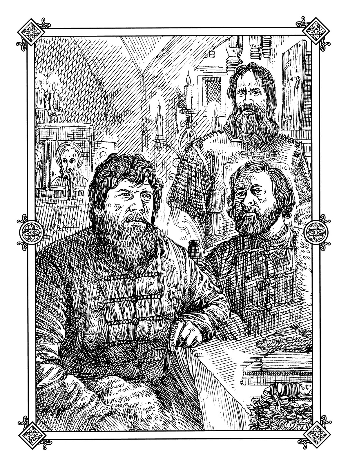 Иллюстрации для серии исторических книг. — Изображение №3 — Иллюстрация, Графика на Dprofile