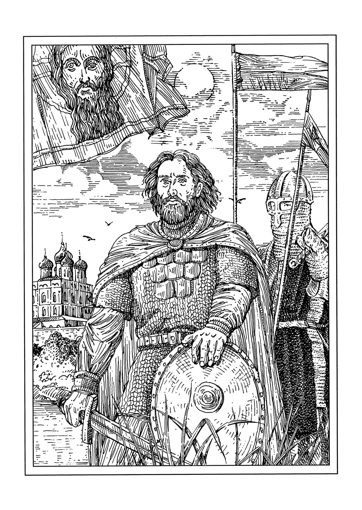 Иллюстрации для серии исторических книг. — Изображение №6 — Иллюстрация, Графика на Dprofile