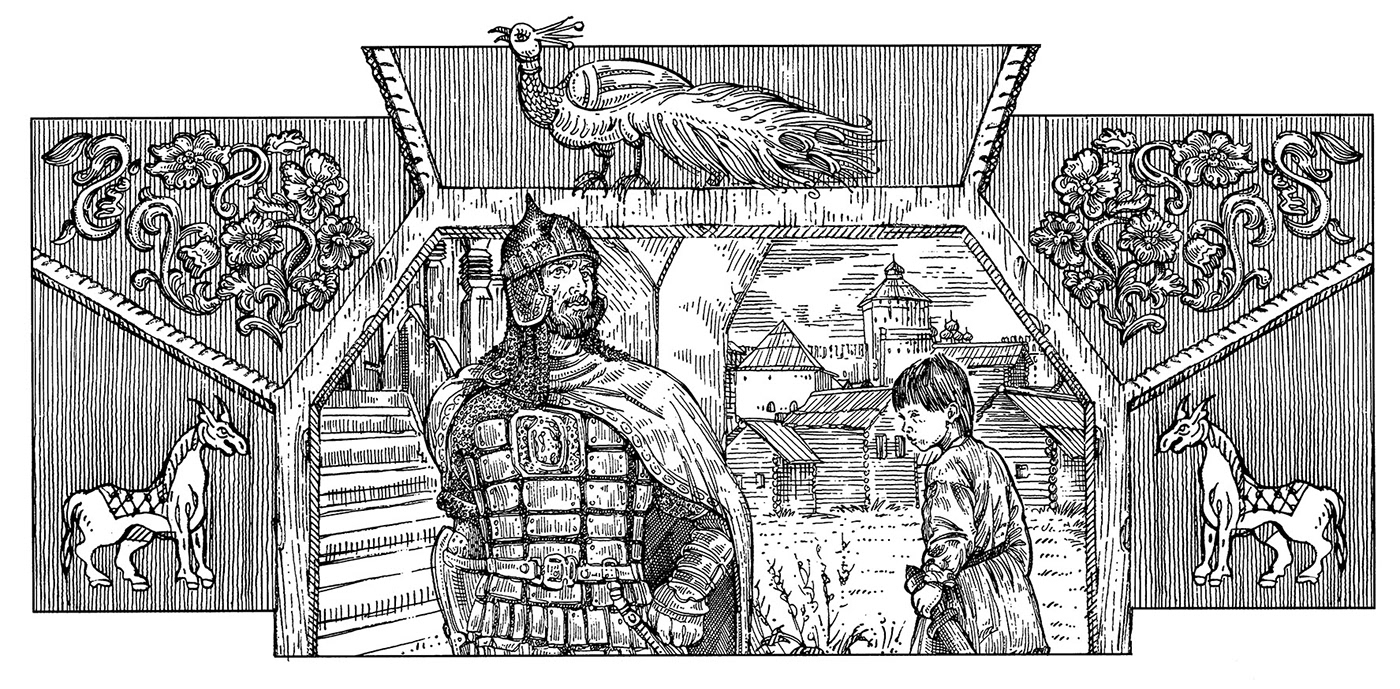 Иллюстрации для серии исторических книг. — Изображение №17 — Иллюстрация, Графика на Dprofile