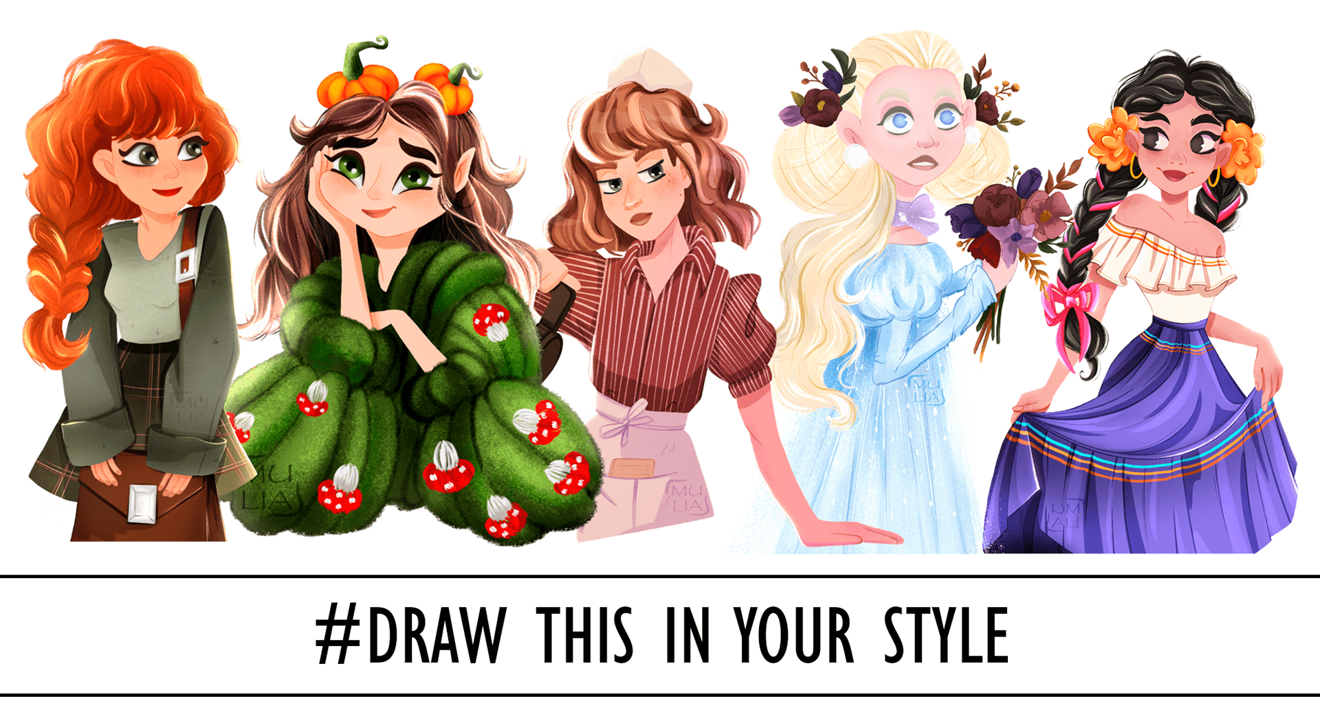 Иллюстрации для челленджа #DrawThisInYourStyle — Изображение №1 — Иллюстрация, Маркетинг на Dprofile