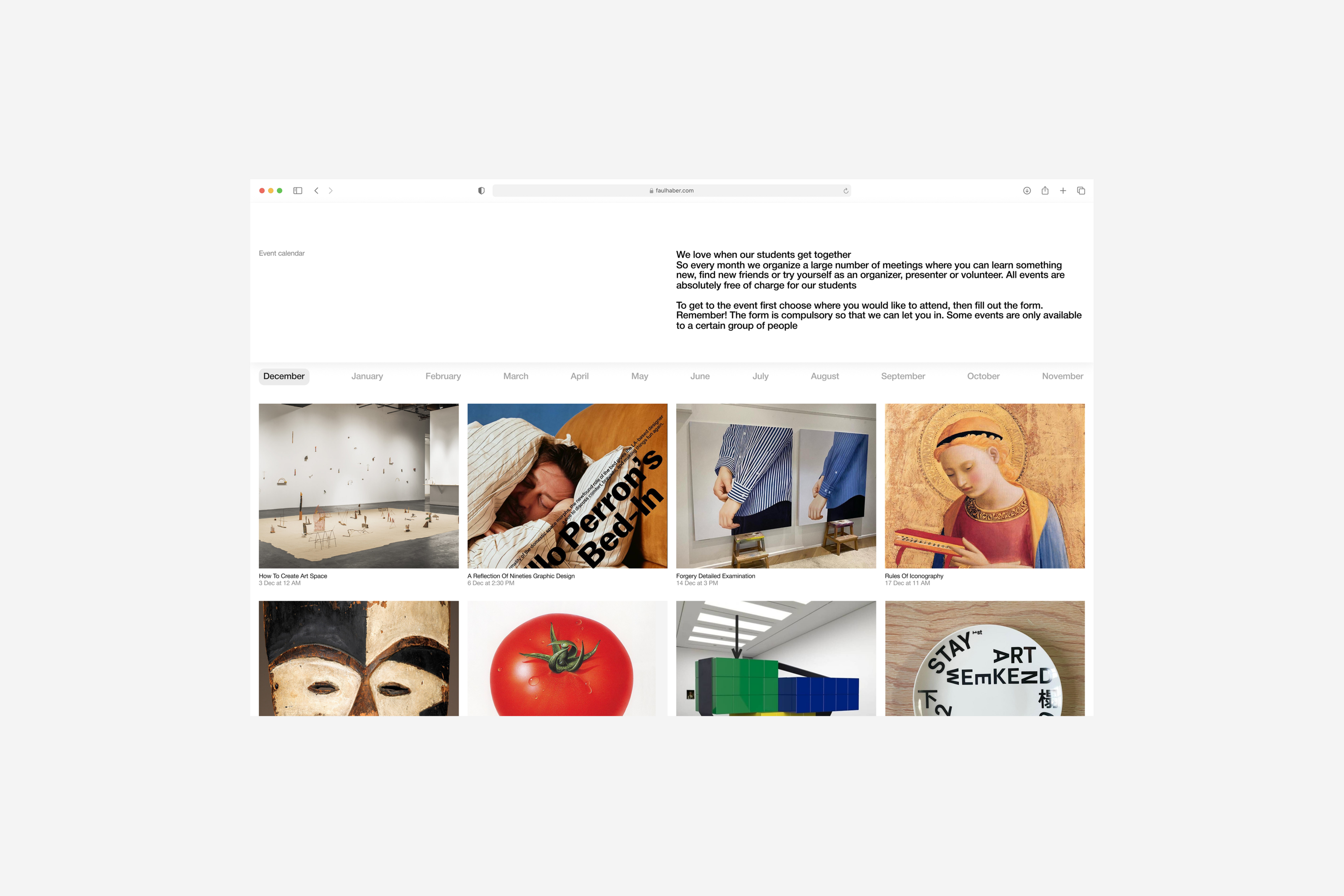Faulhaber Art University — Изображение №13 — Интерфейсы, Брендинг на Dprofile