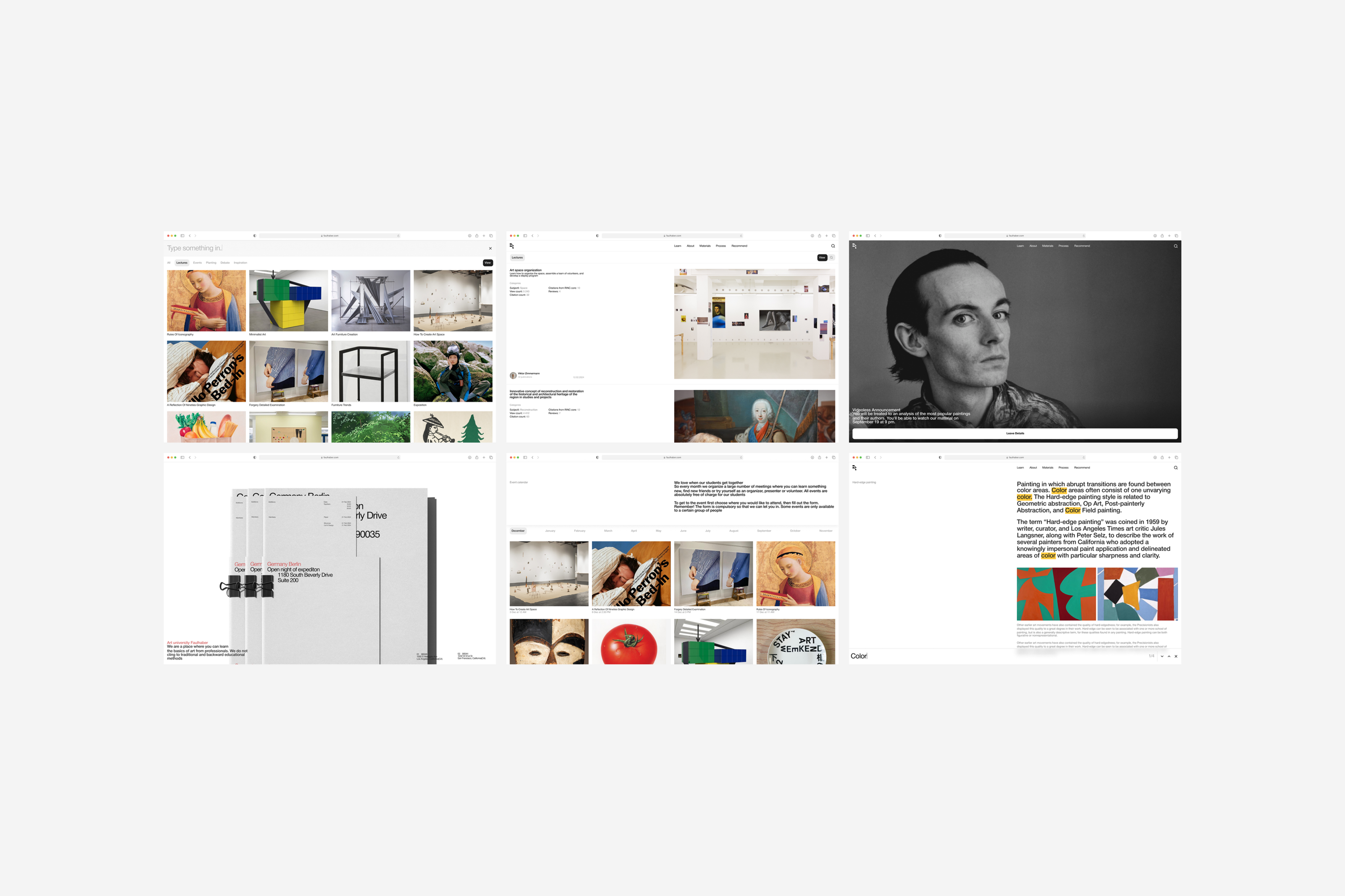 Faulhaber Art University — Изображение №21 — Интерфейсы, Брендинг на Dprofile