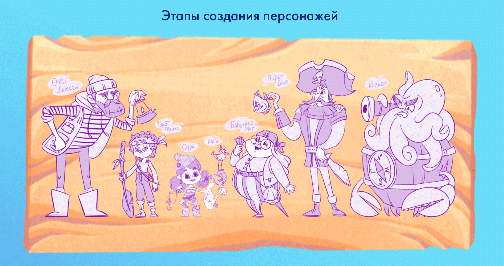 Настольная игра «Морское приключение» — Изображение №3 — Иллюстрация, Графика на Dprofile