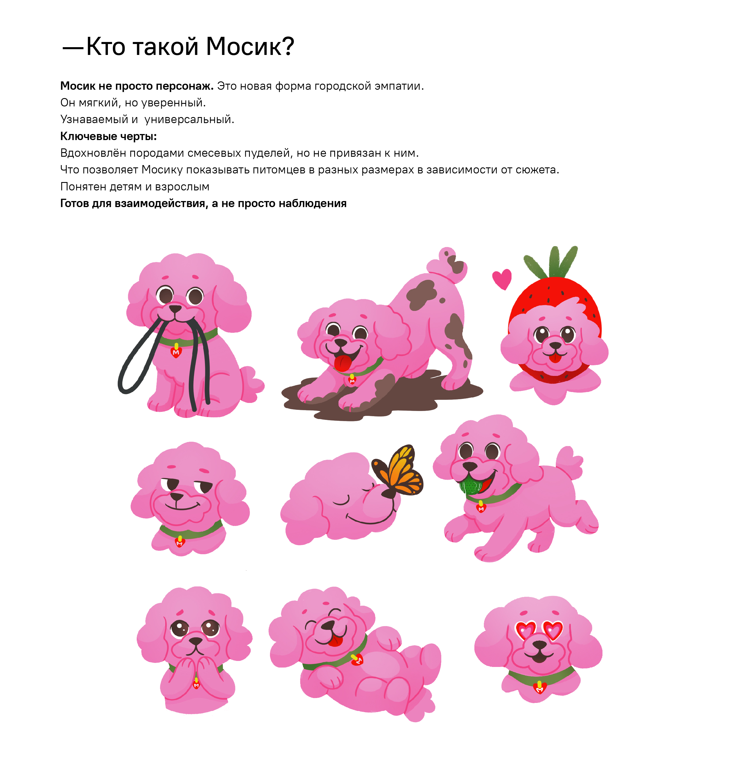 Бренд-персонаж для проекта "Питомцы в Москве" — Изображение №2 — Брендинг, Иллюстрация на Dprofile
