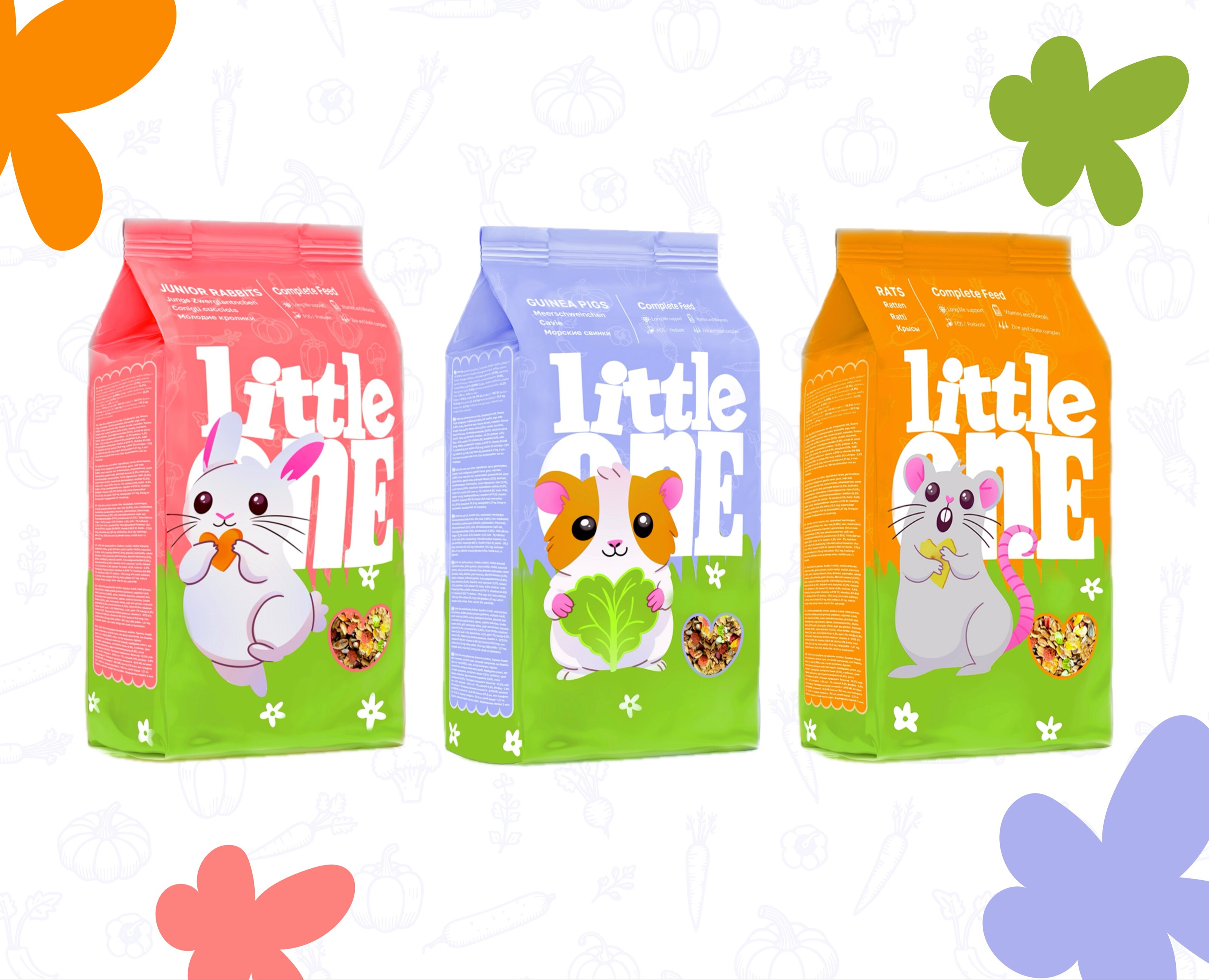 Упаковка для корма Little one — Брендинг, Иллюстрация на Dprofile