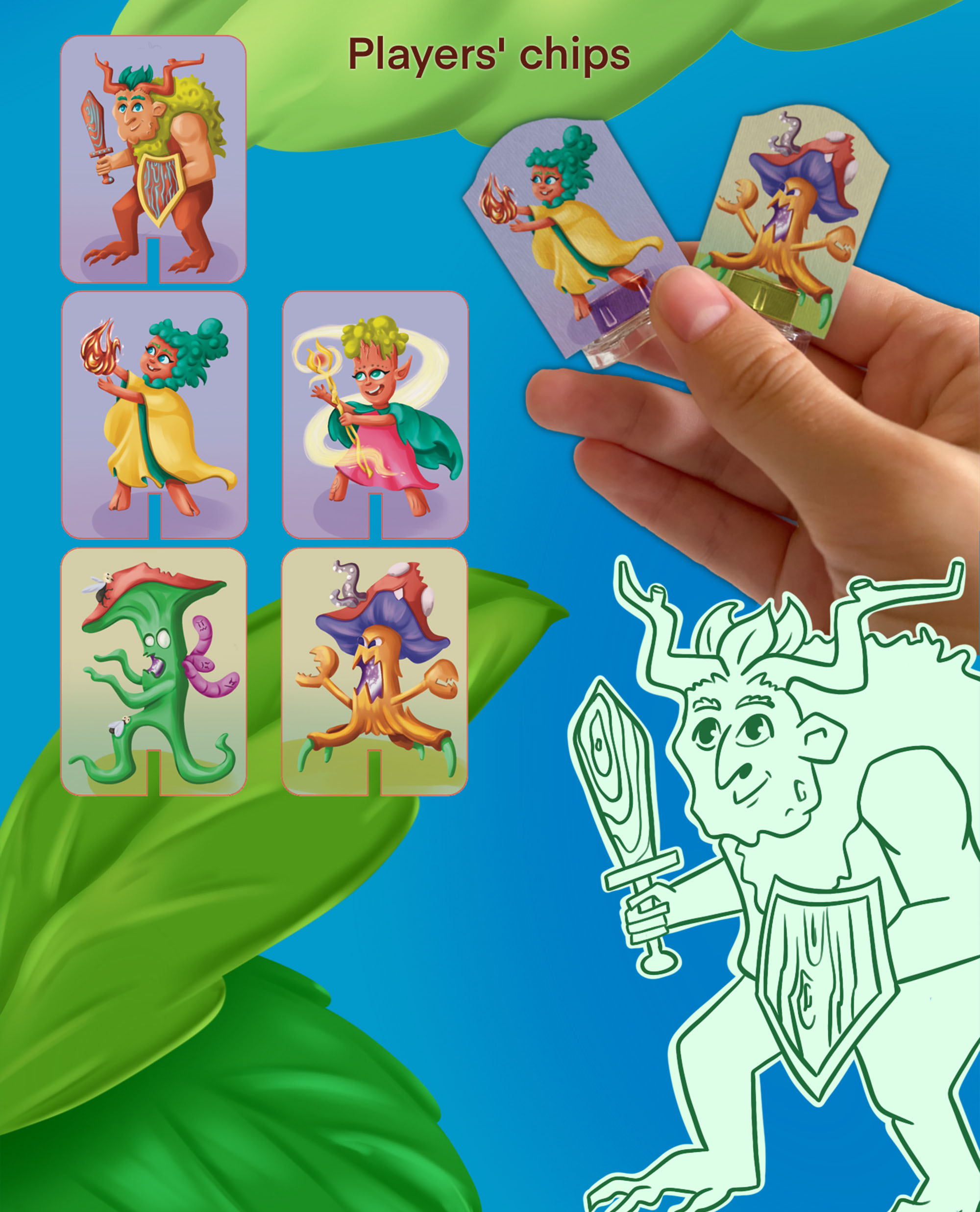 Концепт настольной игры. Оборона Планеты Друидов — Изображение №6 — Иллюстрация на Dprofile