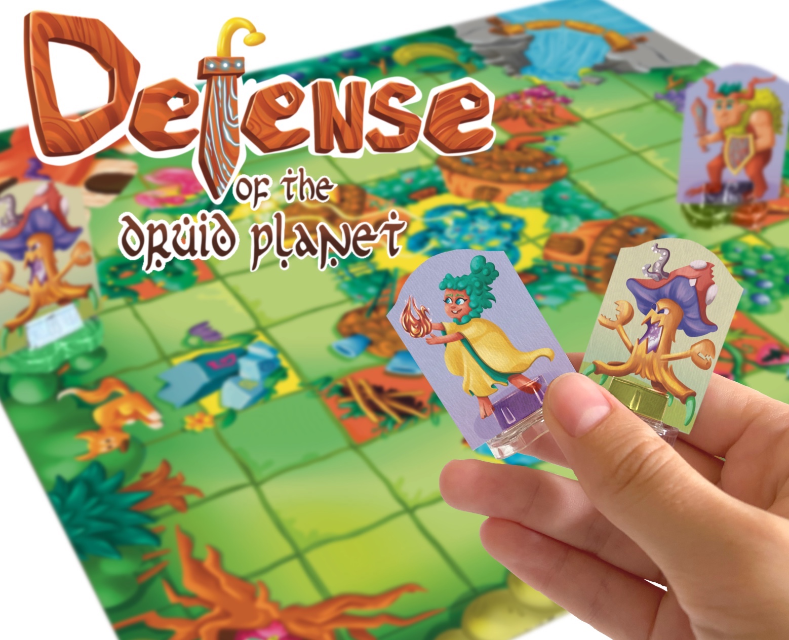Концепт настольной игры. Оборона Планеты Друидов — Иллюстрация на Dprofile