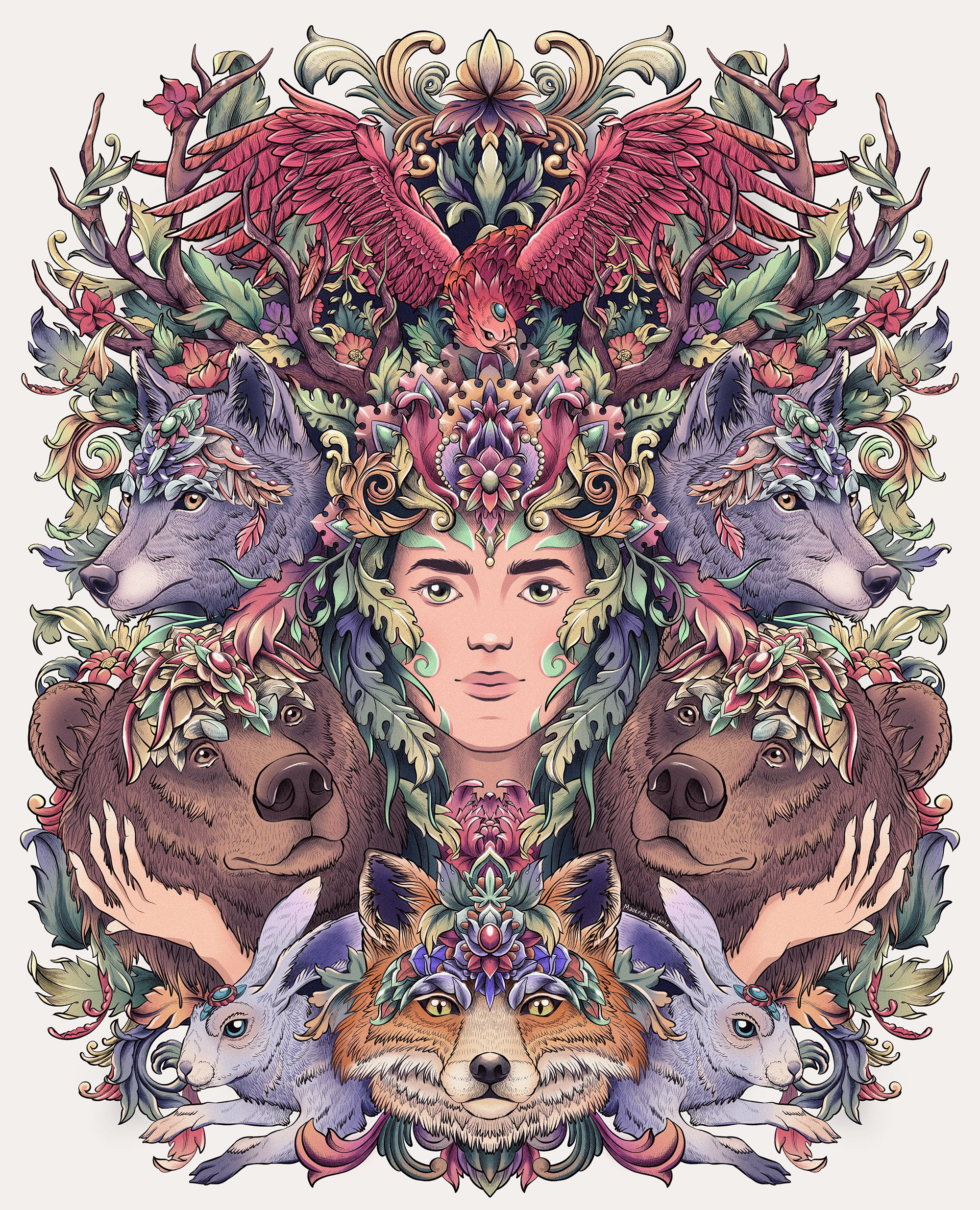 NFT-art Mother Nature — Изображение №1 — Иллюстрация, Графика на Dprofile