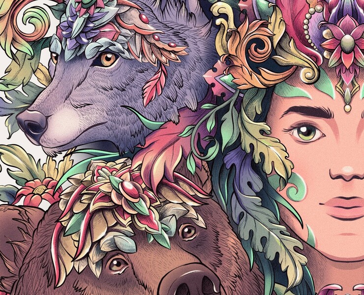NFT-art Mother Nature — Иллюстрация, Графика на Dprofile
