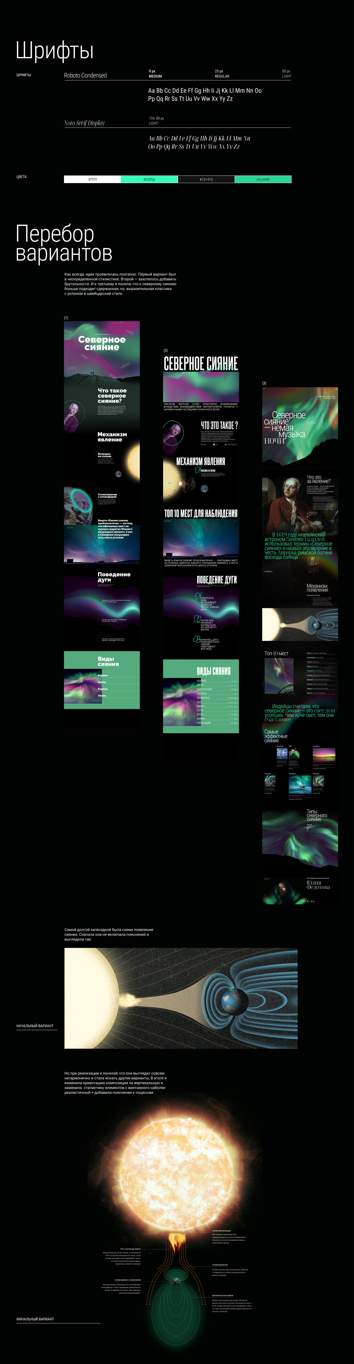 Landing Page Aurora Borealis — Изображение №3 — Интерфейсы, Анимация на Dprofile